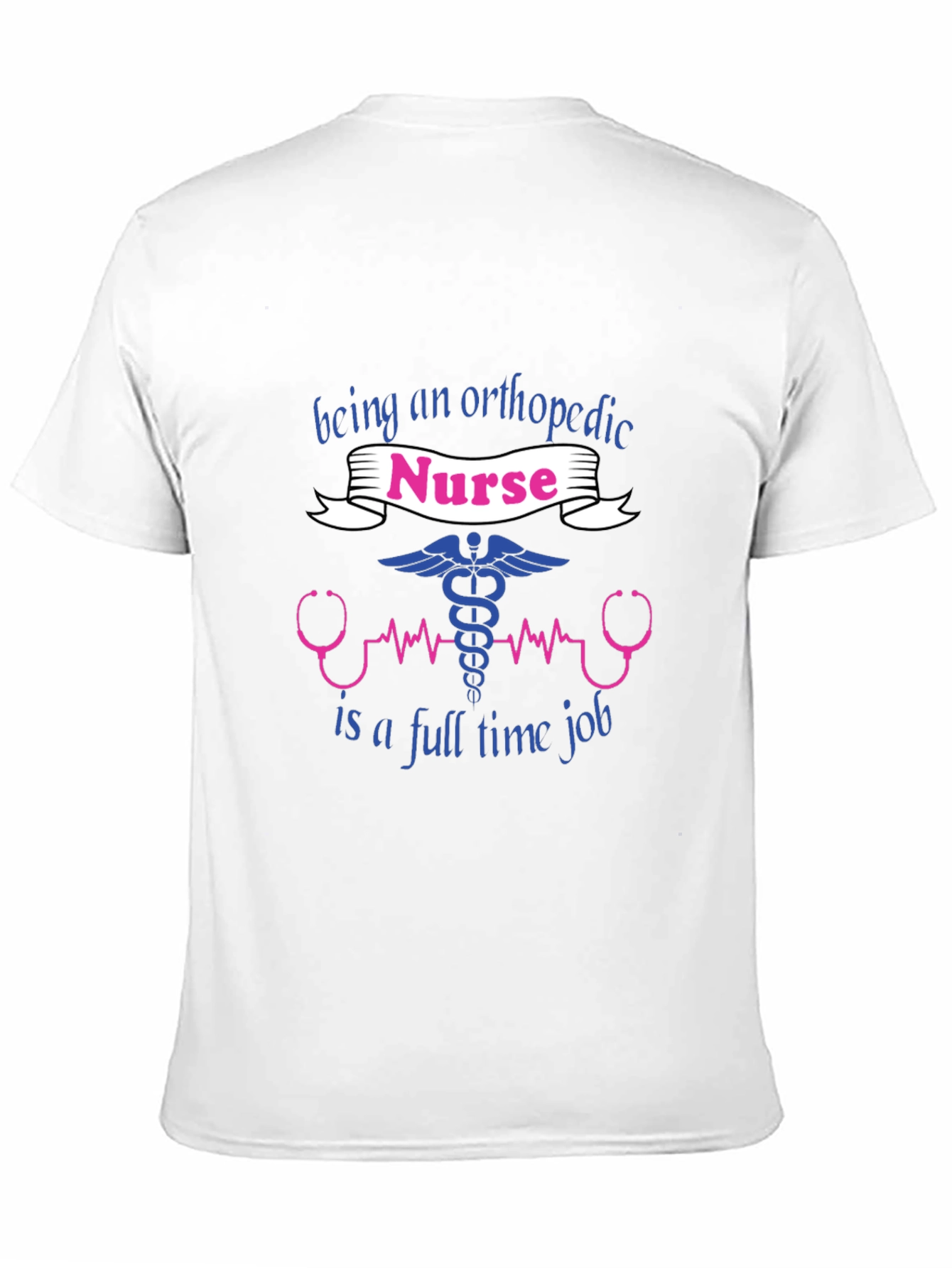 Black Orthopedic Nurse T-Shirt - Full Time Job Tee view 11