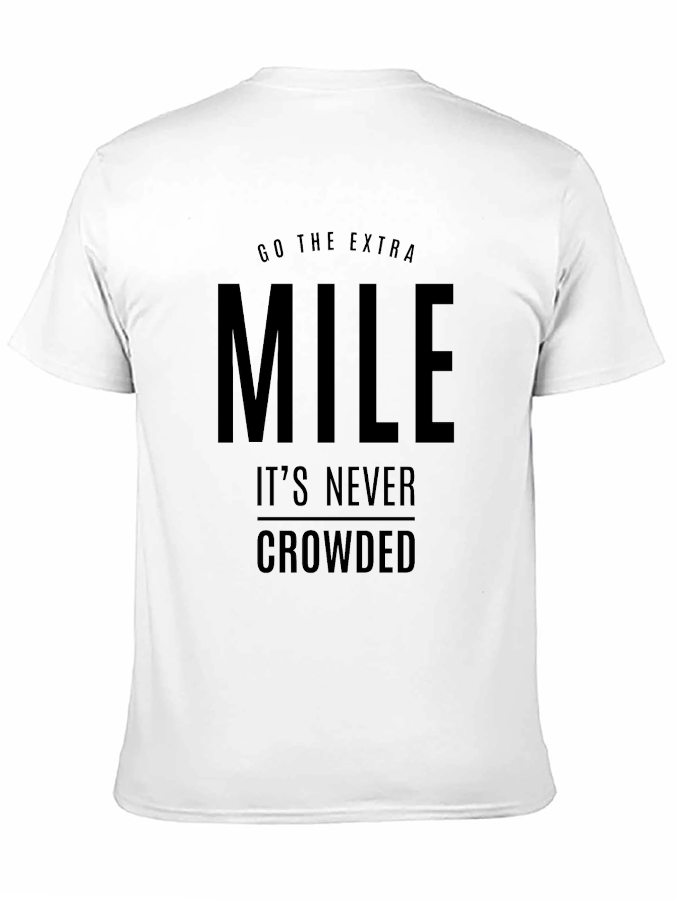 Black Go The Extra Mile Black Graphic Tee view 11