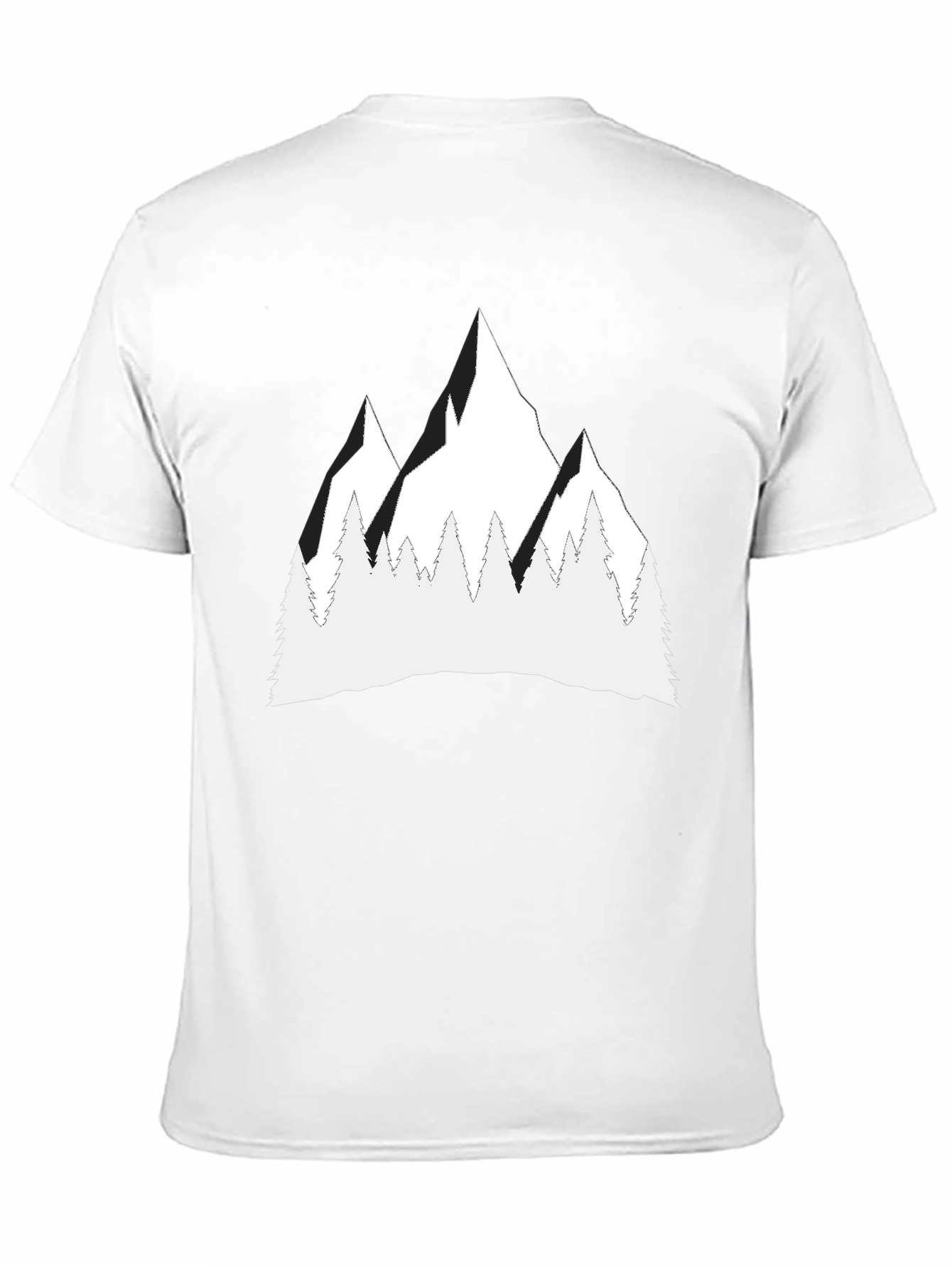 Black Mountain Peak Graphic Tee - Stylish Black T-Shirt view 11