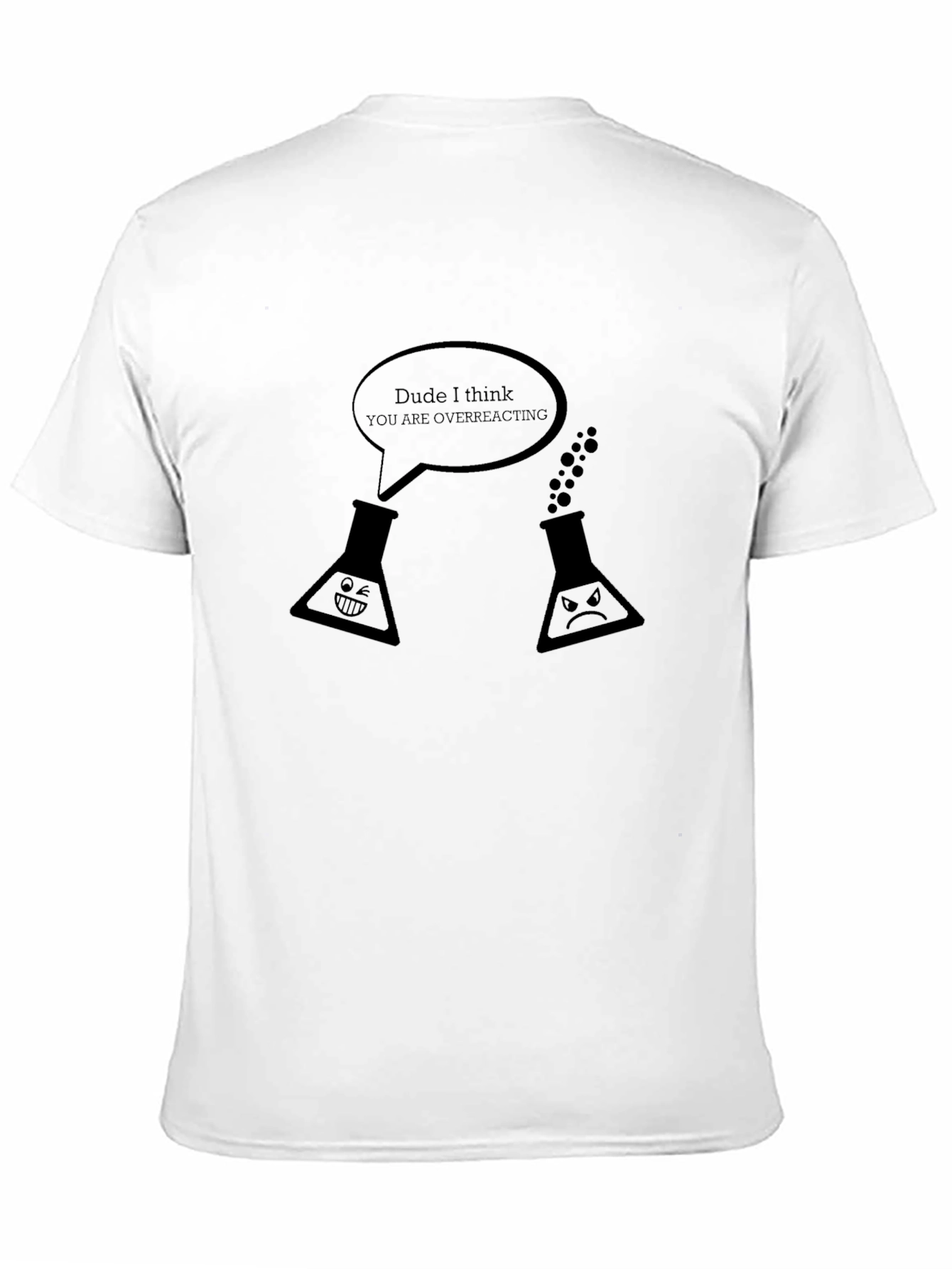 Black Funny Chemistry T-Shirt - Overreacting Science Tee view 11