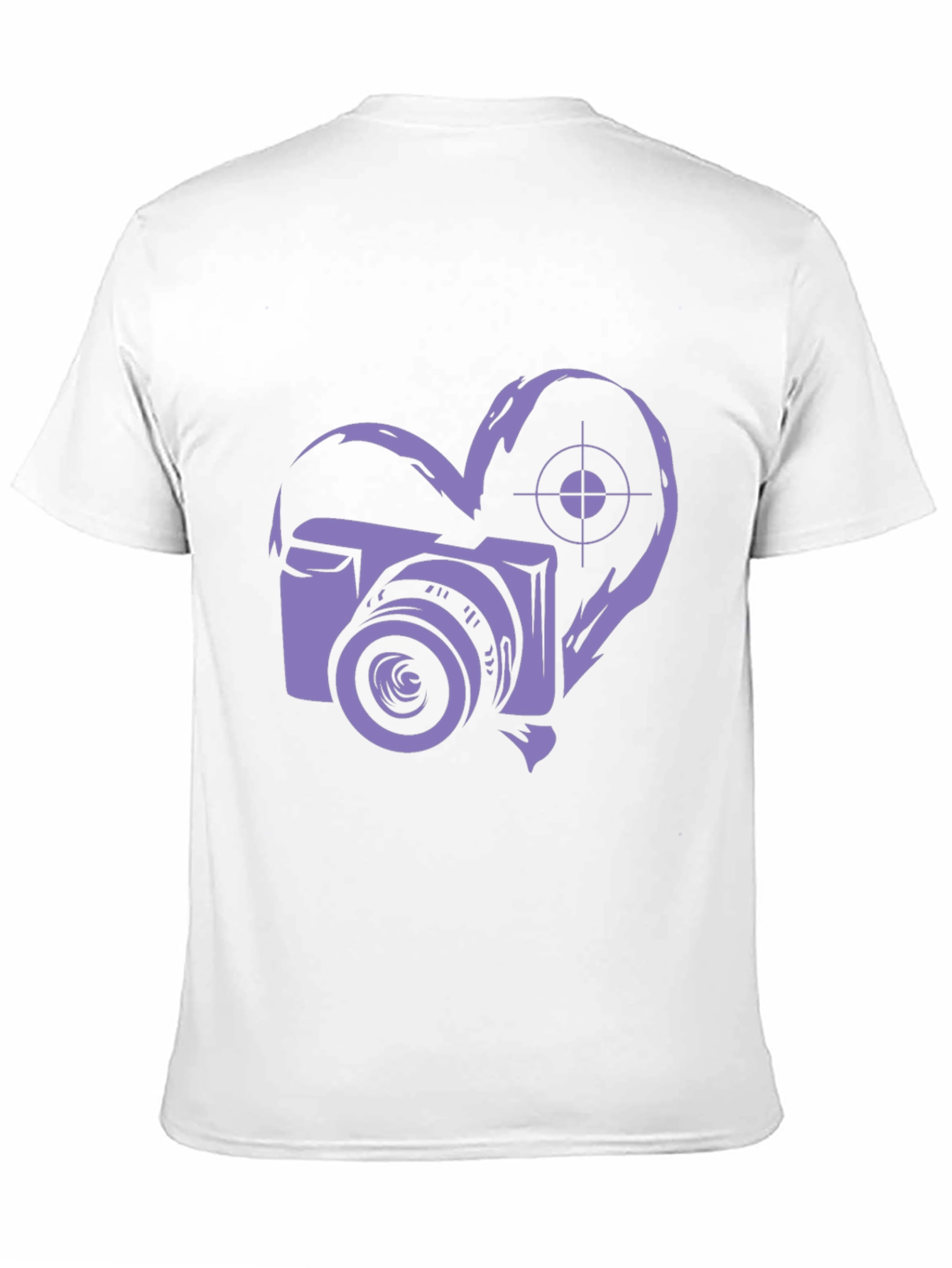 Camera Heart Graphic Black T-Shirt - 11