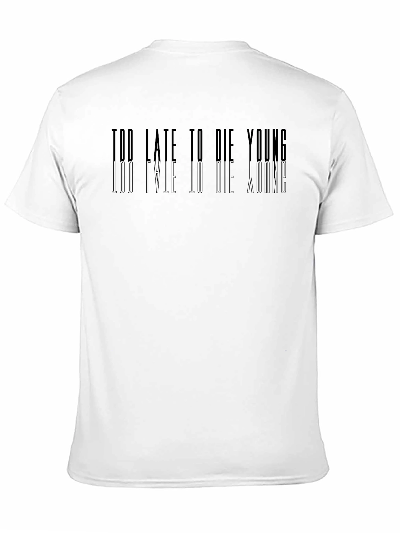 Black Too Late to Die Young Graphic Tee - Black view 11