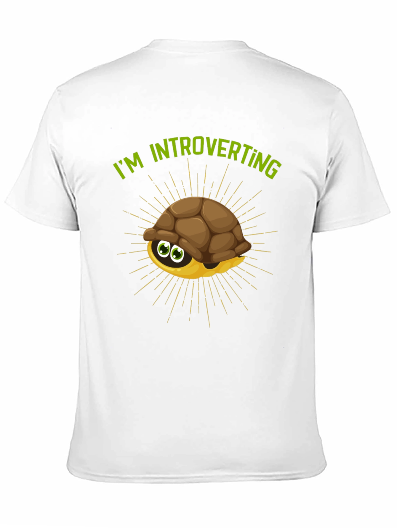 Black Introverting Turtle Graphic Tee - Black view 11
