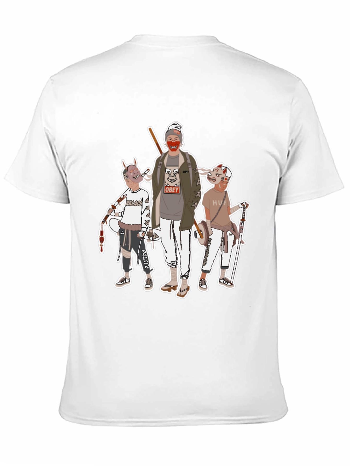 Black Graphic Print Crew Neck T-Shirt view 11