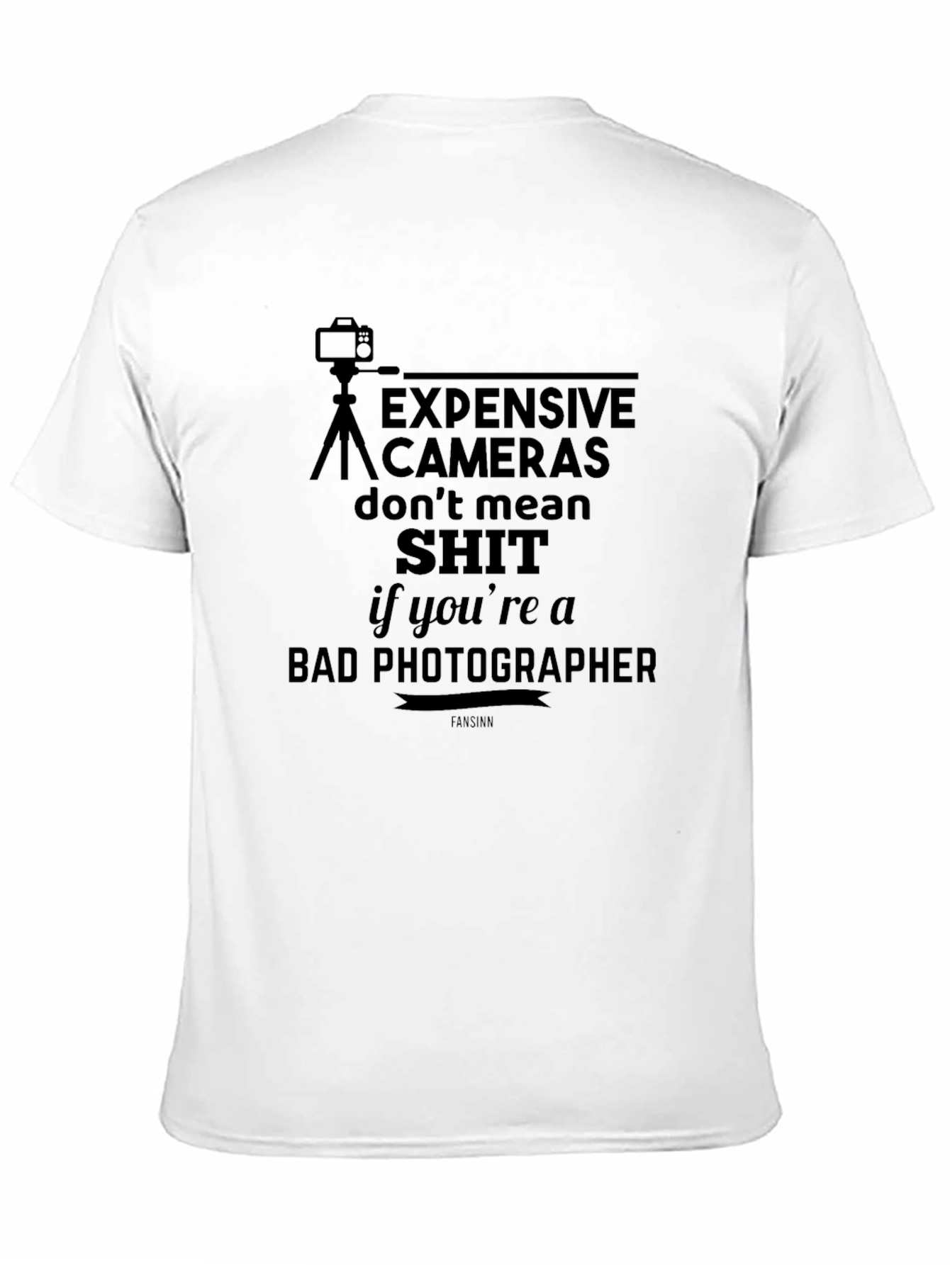 Black Photographer Humor T-Shirt: Expensive Cameras Don't Mean... view 11