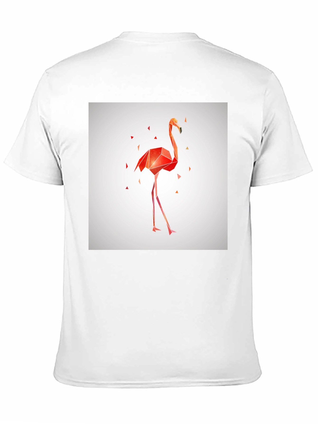 Black Geometric Flamingo Graphic Tee - Stylish Black T-Shirt view 11