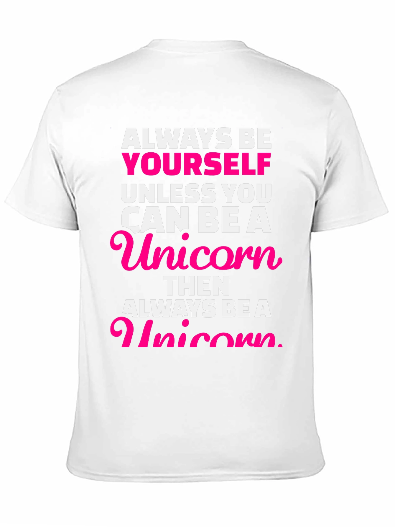 Black Always Be Yourself Unicorn Graphic Tee view 11