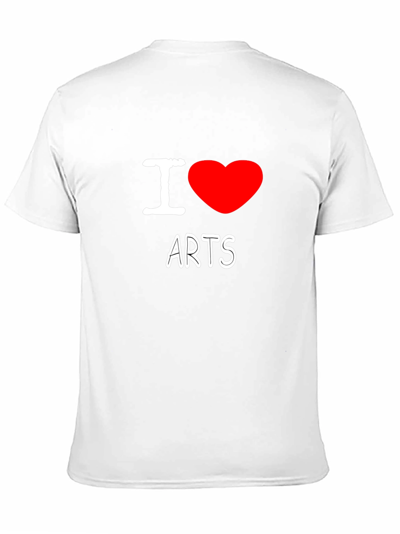Black I Love Arts Graphic T-Shirt view 11