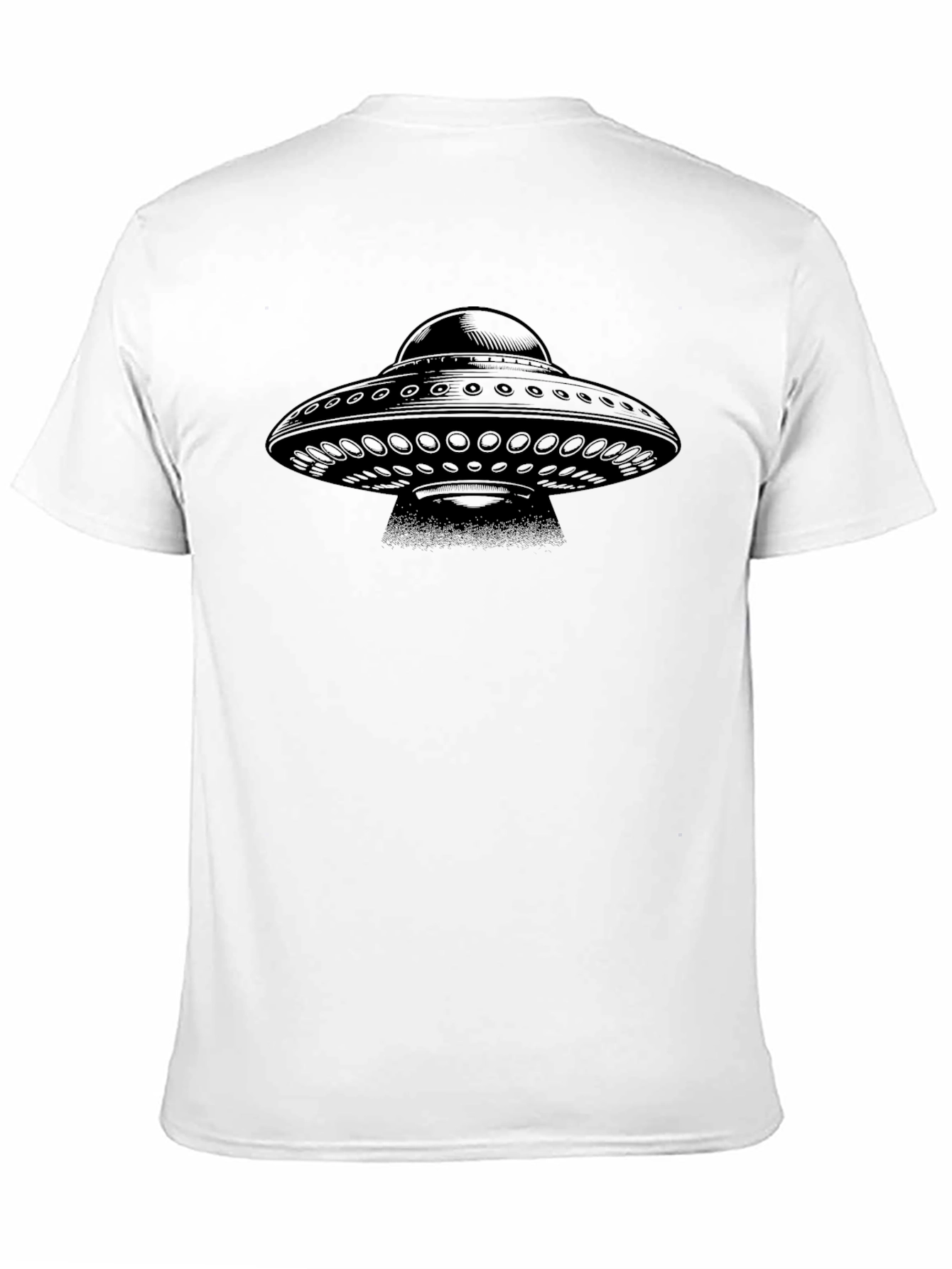 Black UFO Graphic Tee - Men's Black T-Shirt view 11