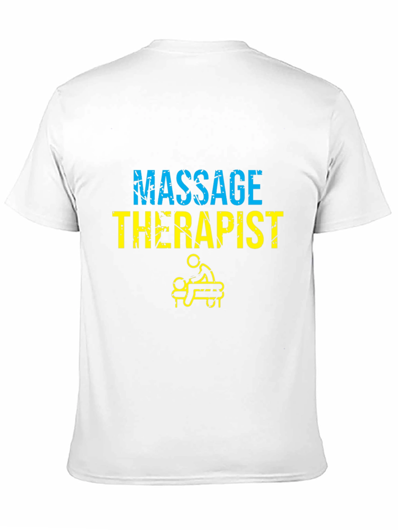 Black Massage Therapist Graphic Tee - Unisex Black T-Shirt view 11