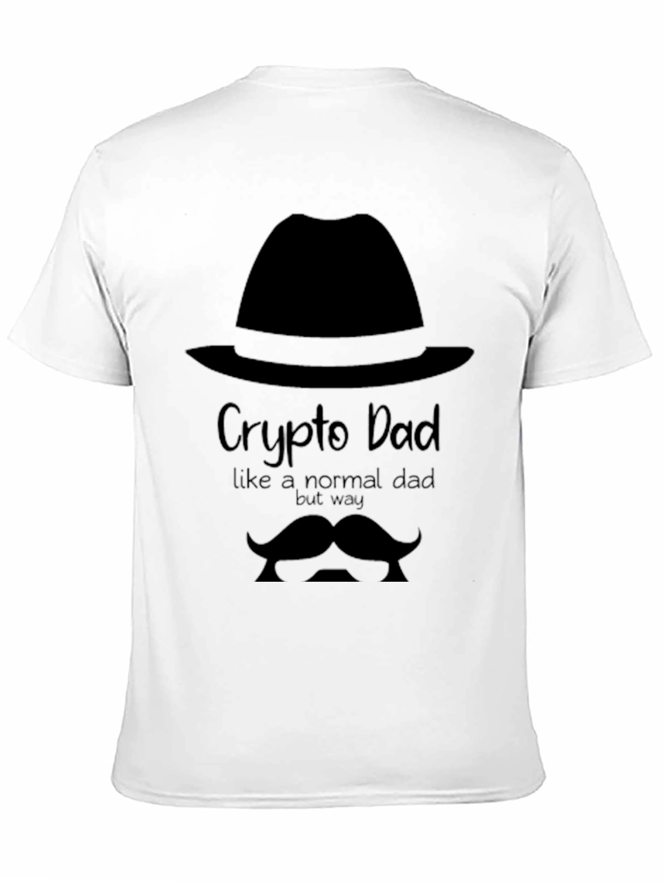 Black Crypto Dad T-Shirt: Funny Crypto Father's Day Gift view 11