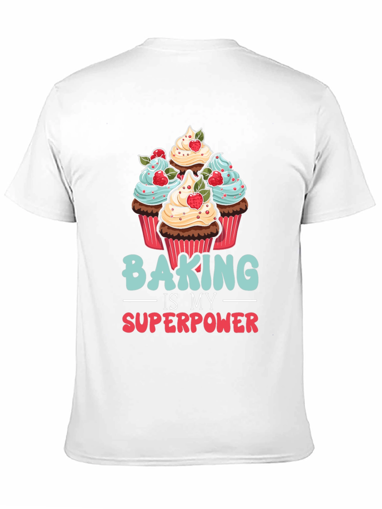 Black Baking is My Superpower Graphic T-Shirt view 11