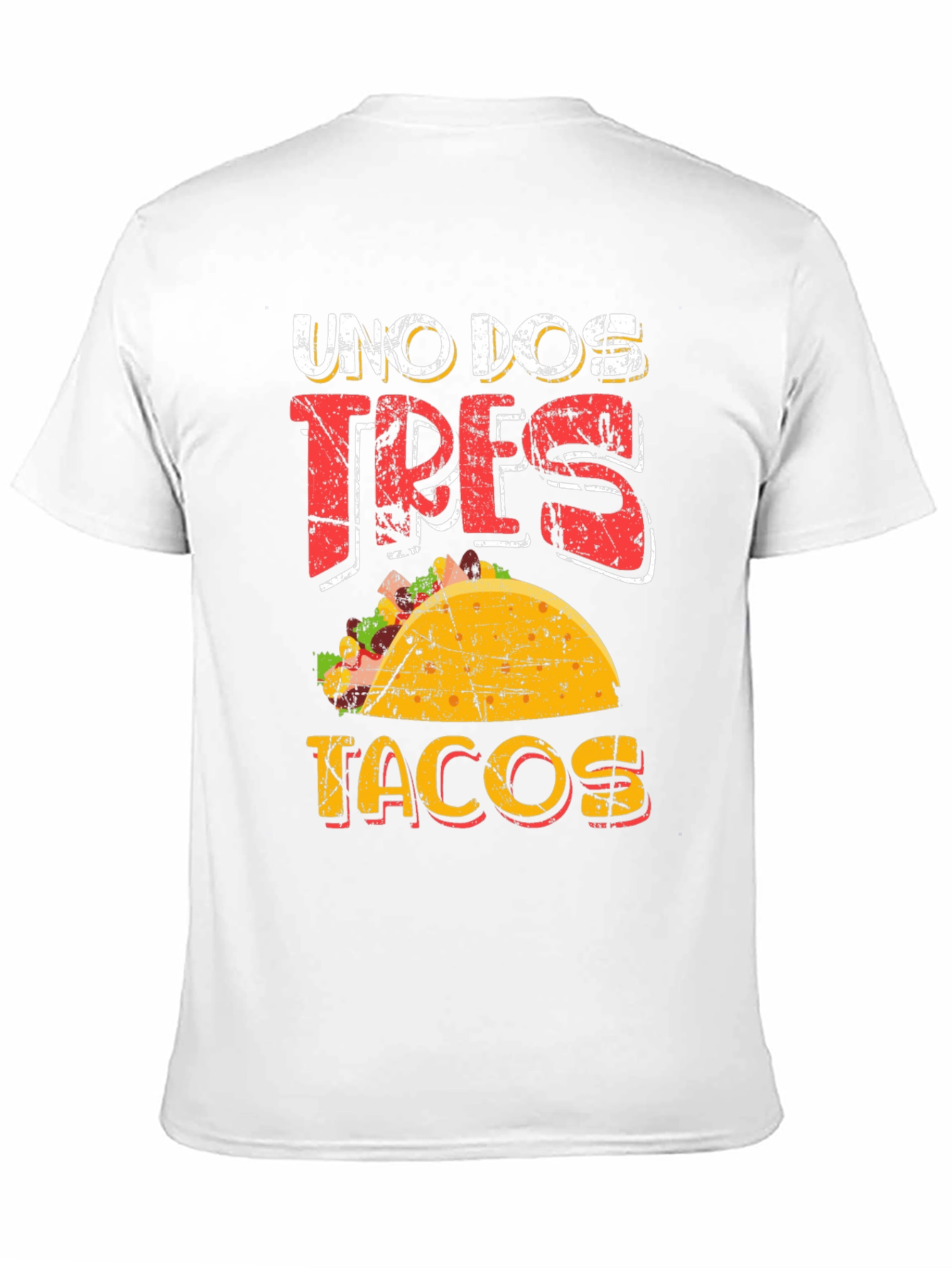 Black Uno Dos Tres Tacos Graphic T-Shirt view 11