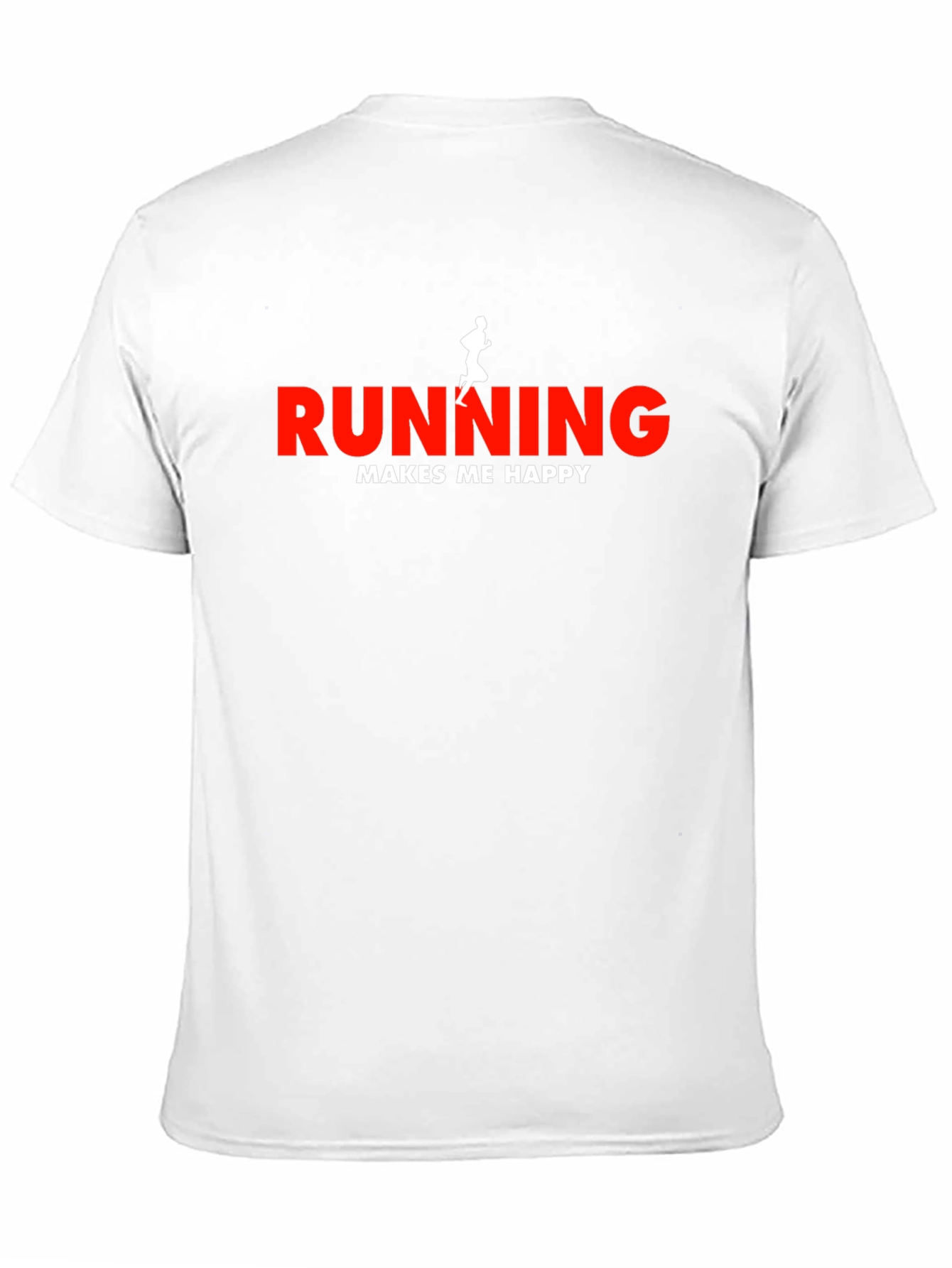 Black Running Makes Me Happy T-Shirt view 11