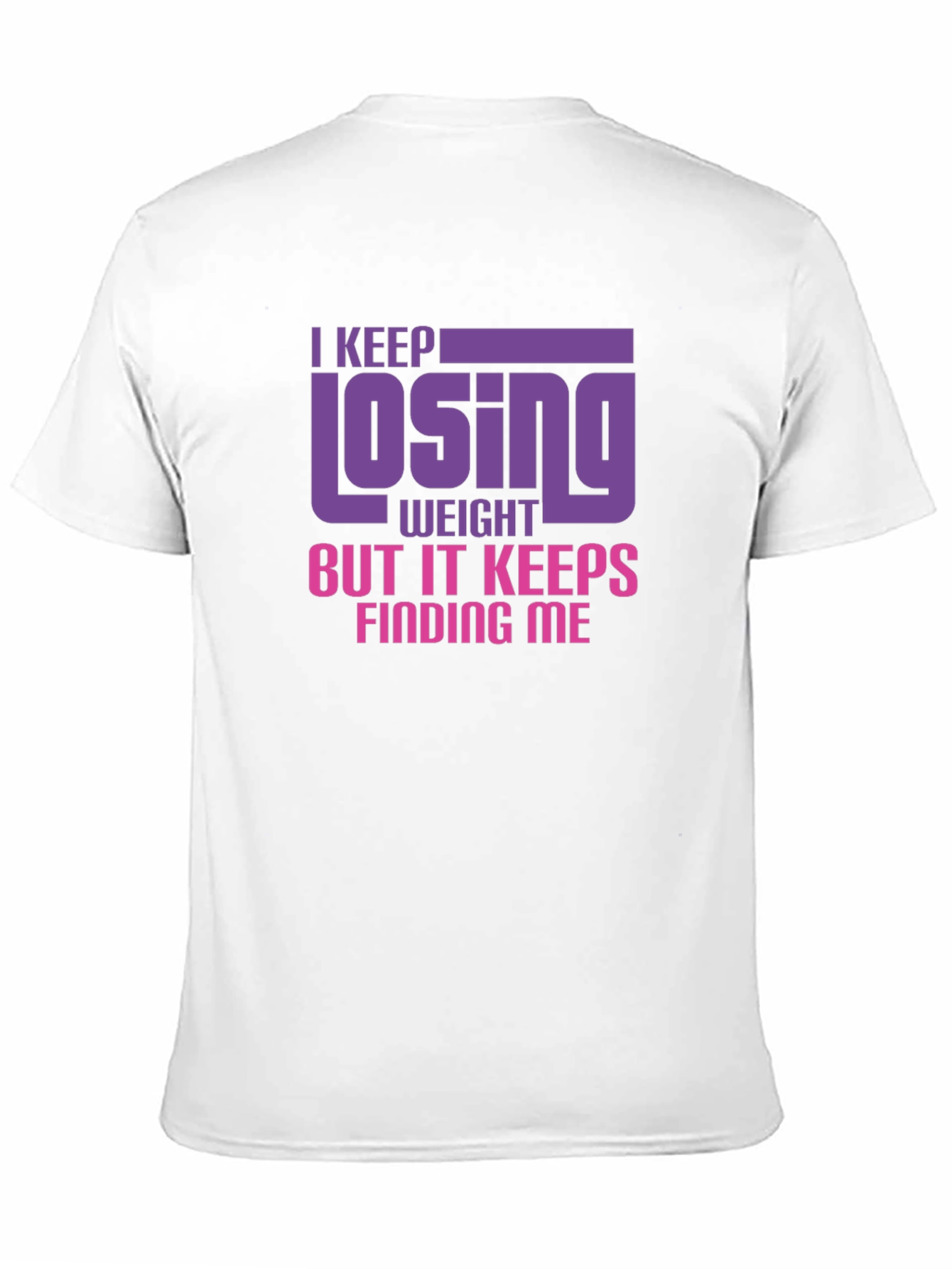 Black Funny Weight Loss T-Shirt - Losing Weight Humor view 11