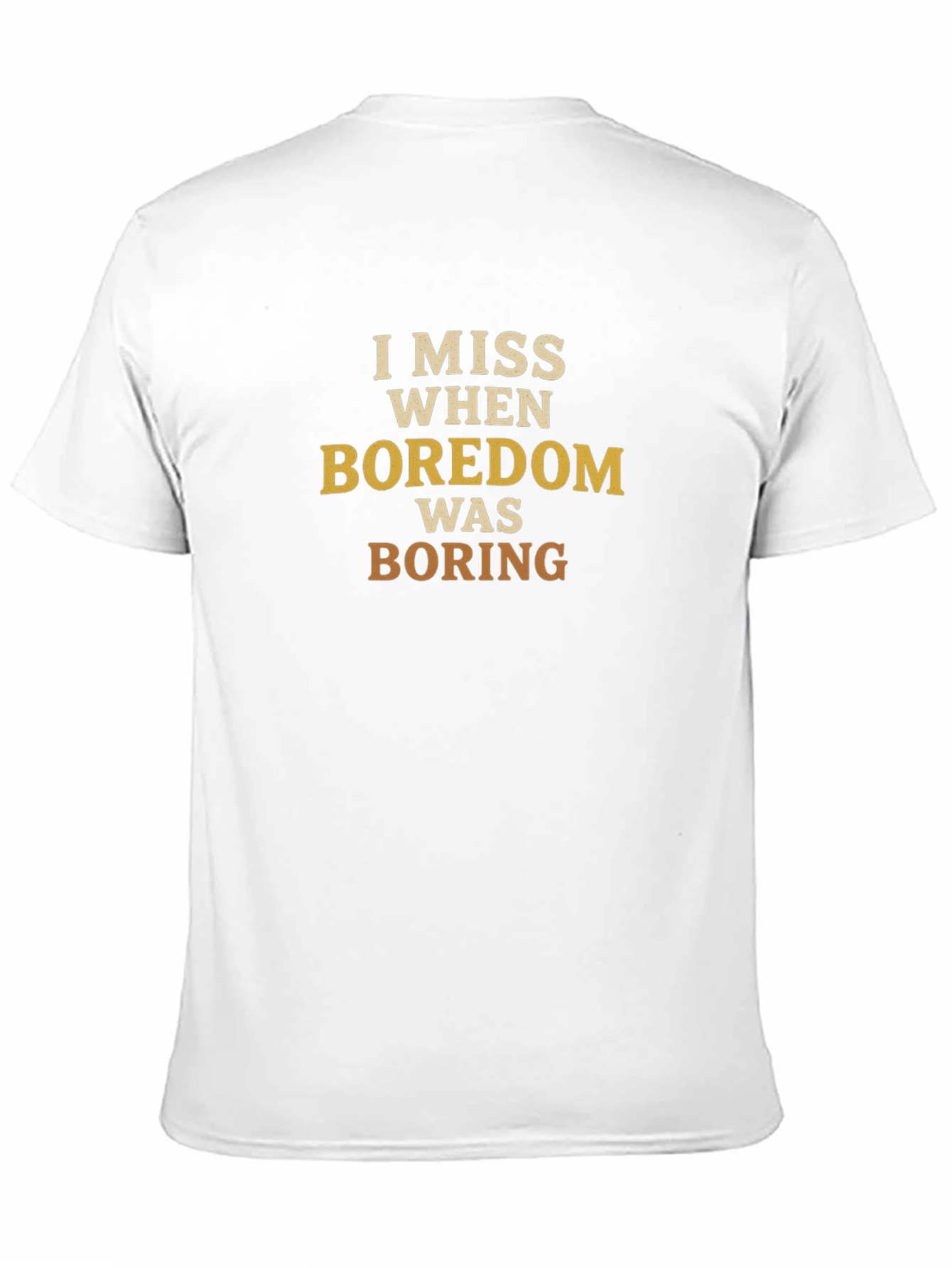 Black I Miss When Boredom Was Boring T-Shirt view 11