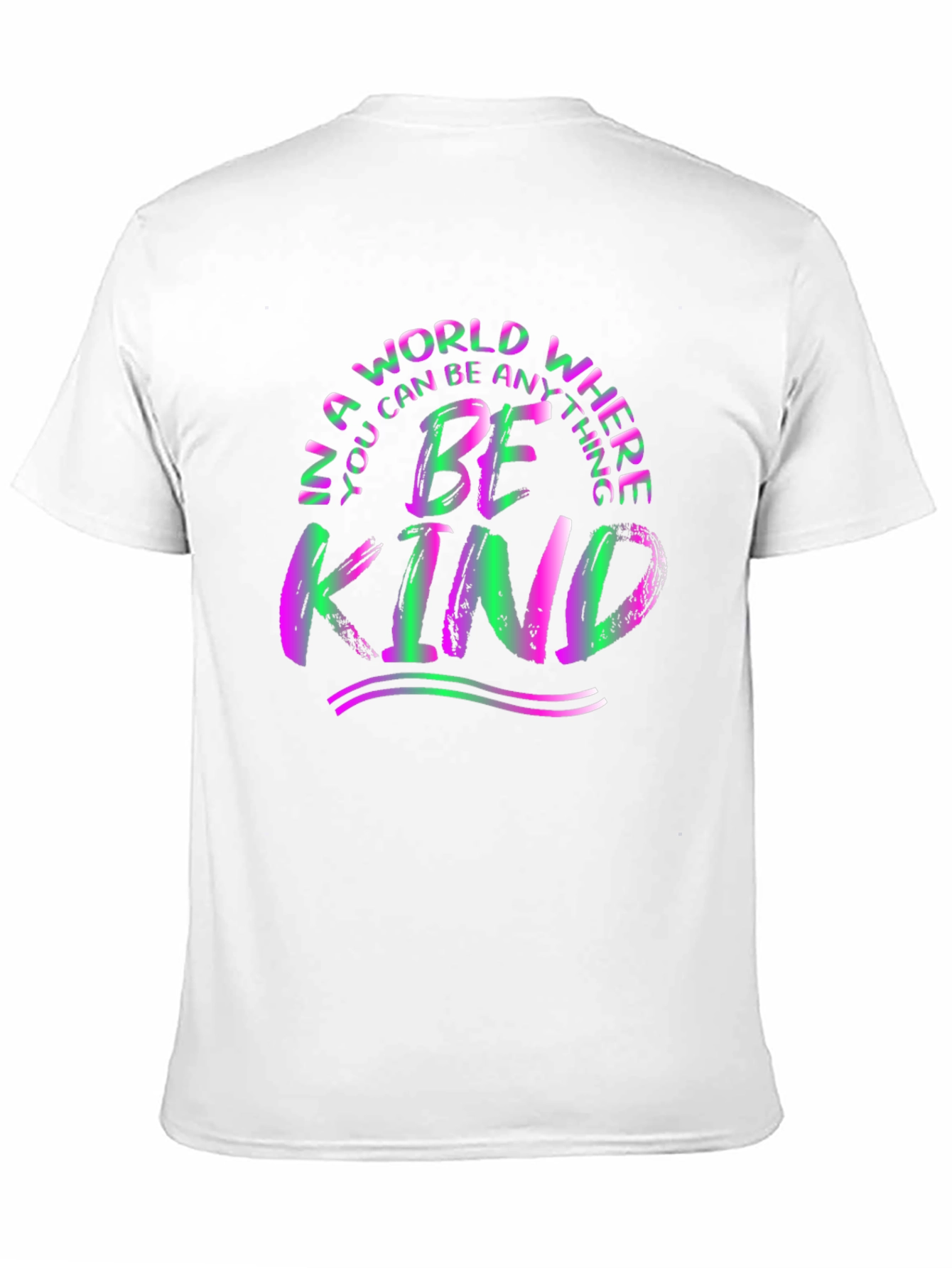 Black Be Kind T-Shirt - Colorful Graphic Tee view 11
