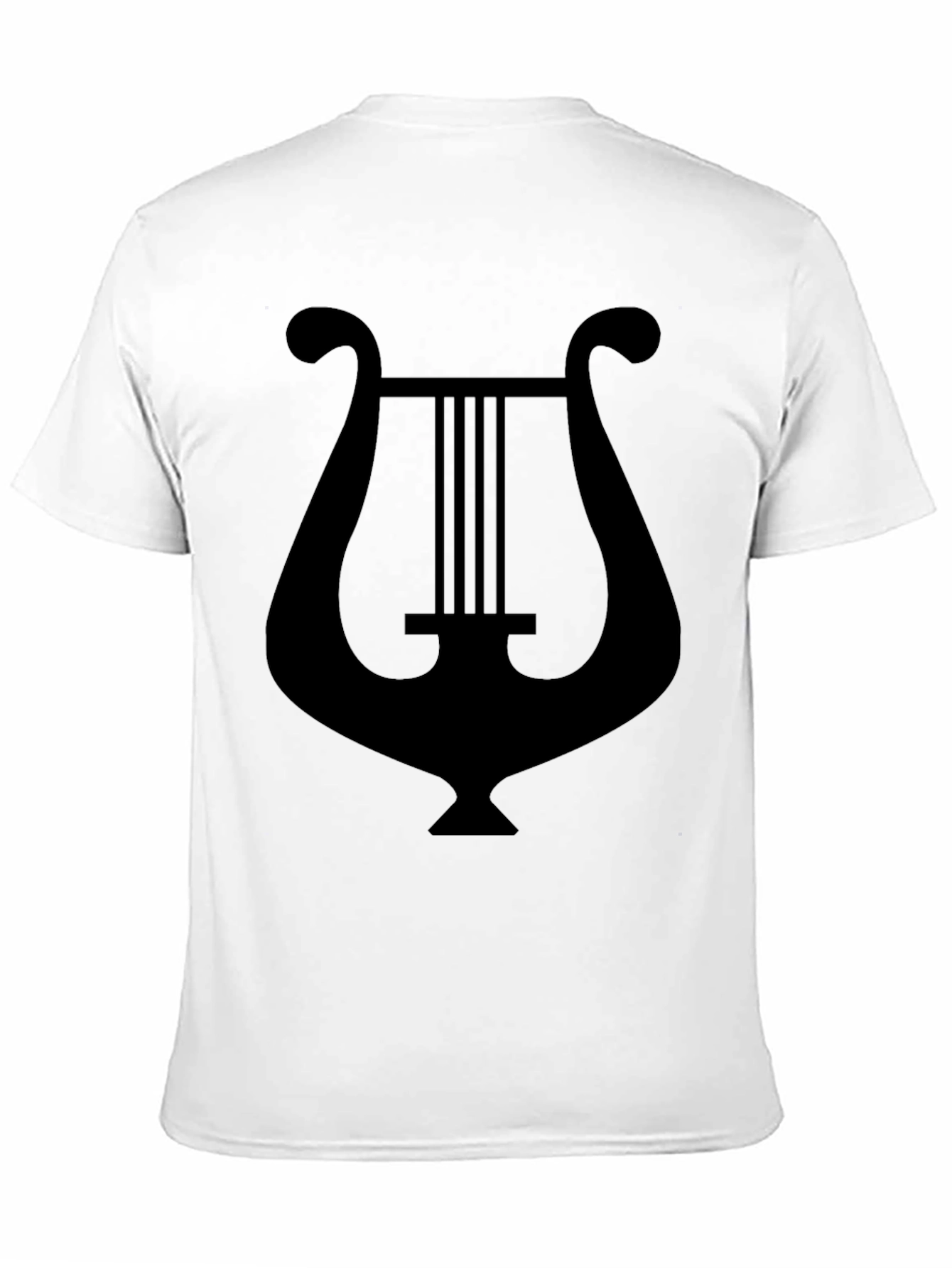 Black Lyre Graphic Tee - Classic Black T-Shirt view 11