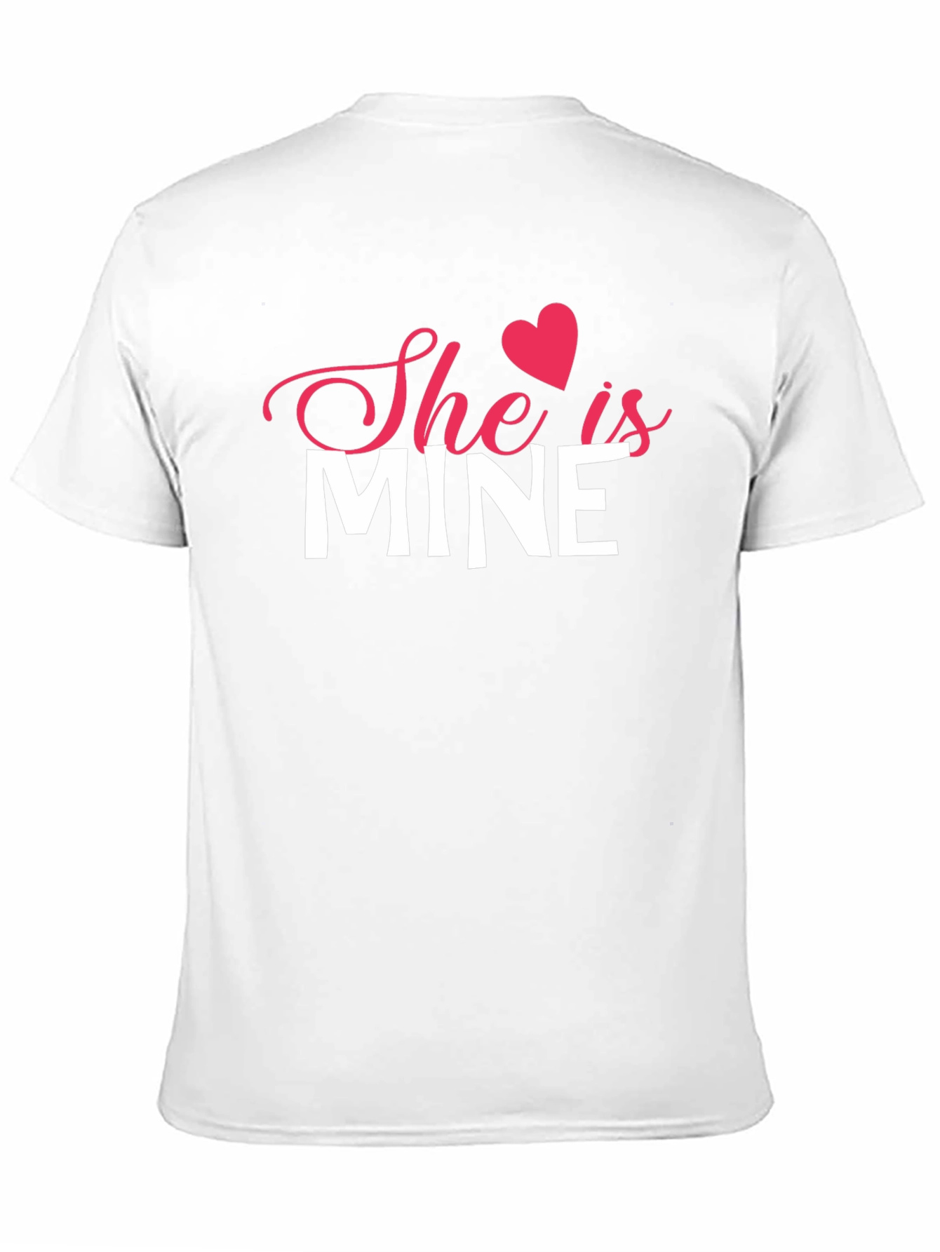 Black She is Mine Graphic Tee - Valentine's Day Gift view 11