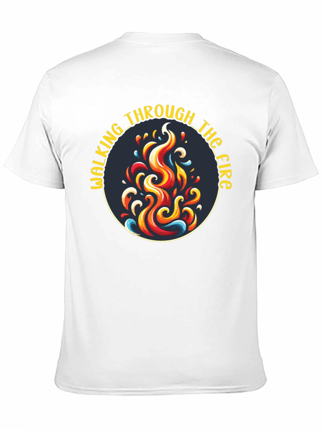Black Walking Through the Fire Graphic T-Shirt view 11