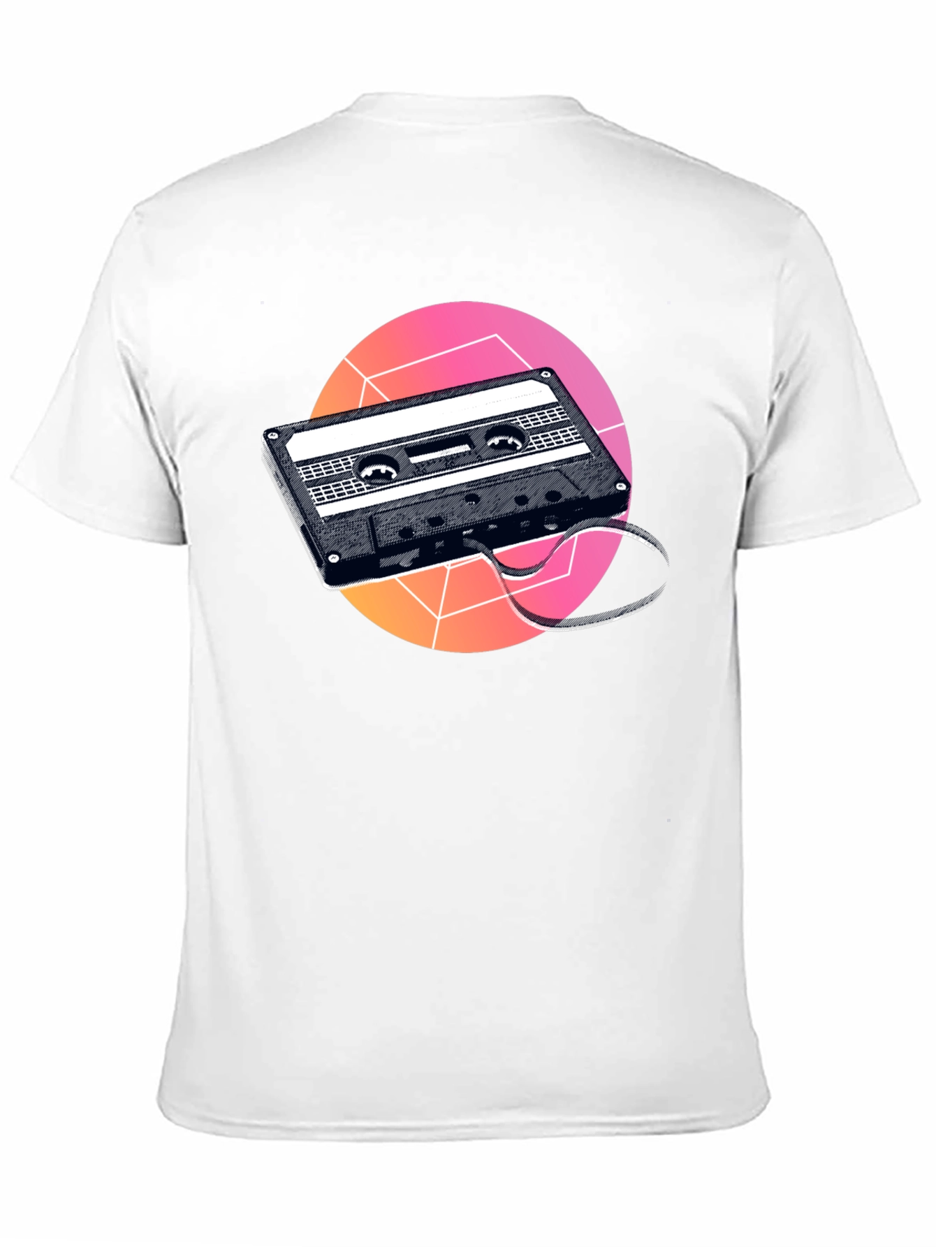 Black Retro Cassette Tape Graphic T-Shirt - Black view 11