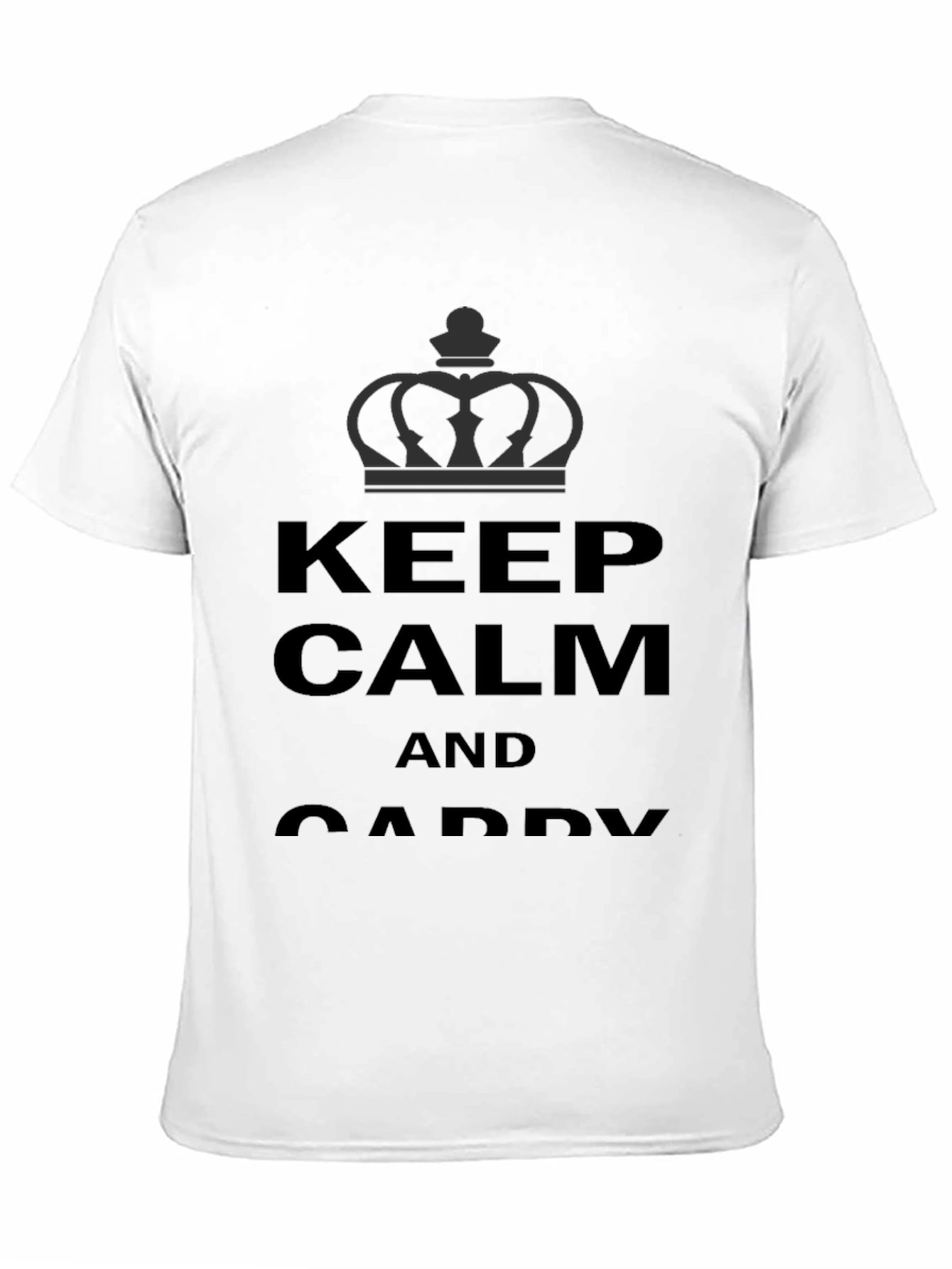 Keep Calm and Caddy Black T-Shirt - 11