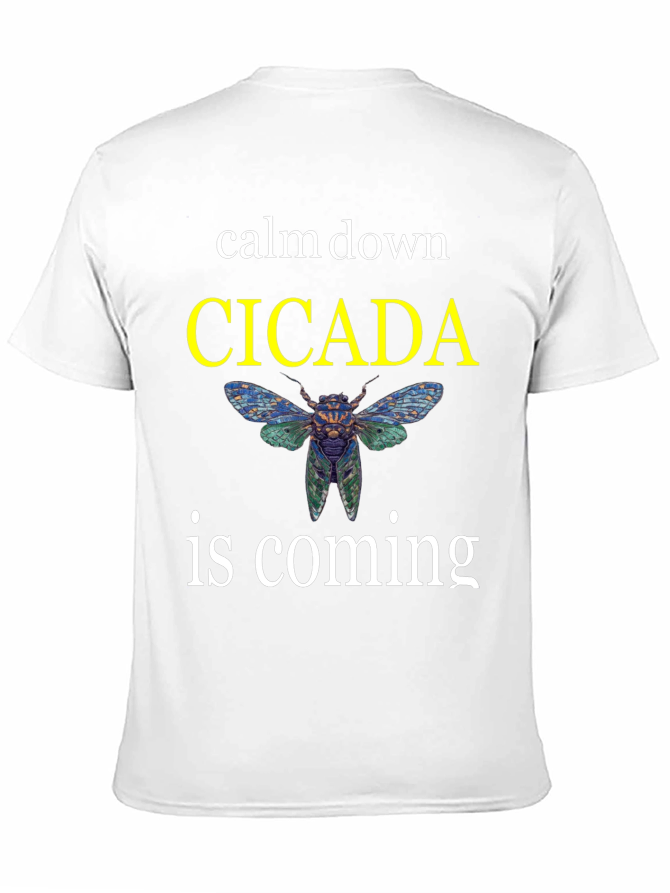 Black Calm Down Cicada T-Shirt view 11