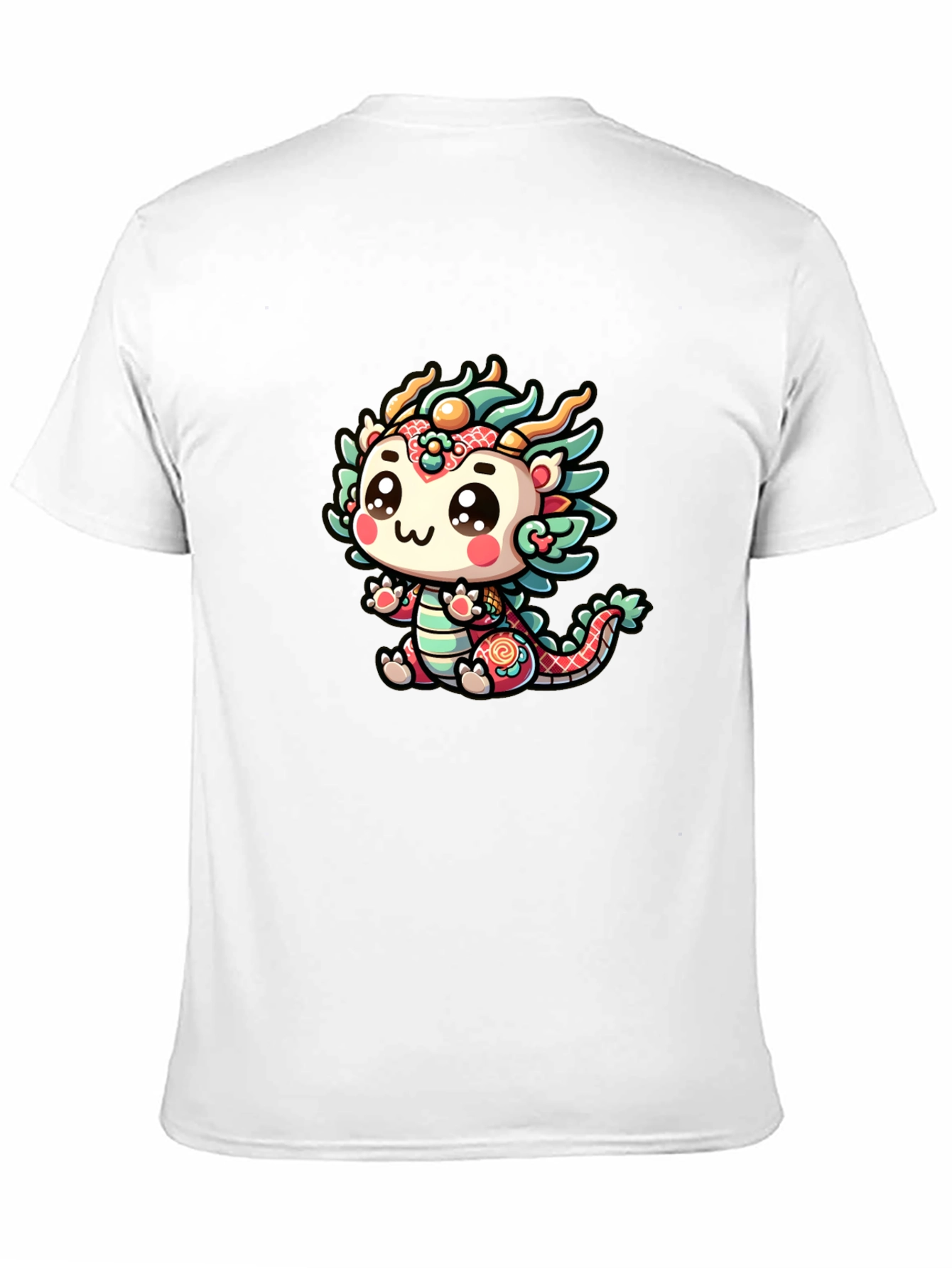 Black Cute Dragon Graphic Black T-Shirt view 11