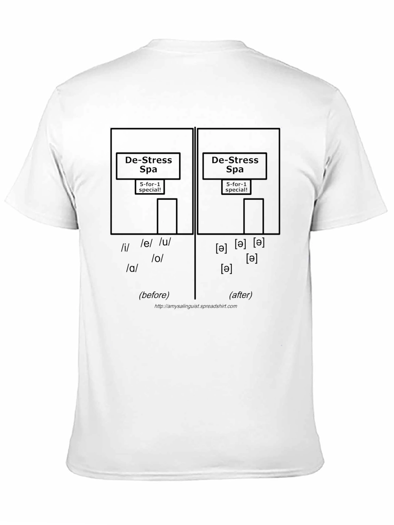 De-Stress Spa Phonetics T-Shirt - 11