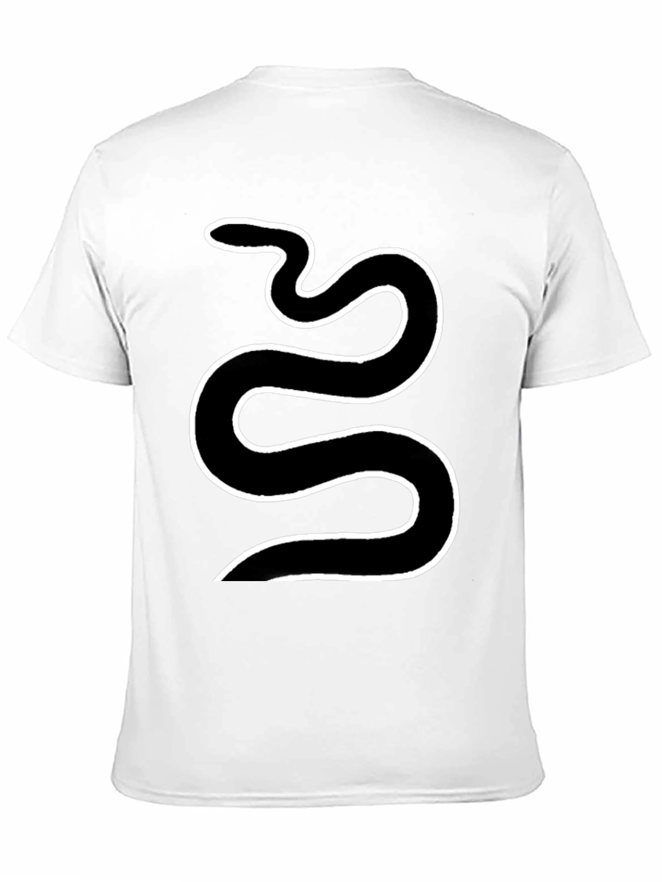 Black Black Snake Graphic Tee - Cool Serpent Design view 11
