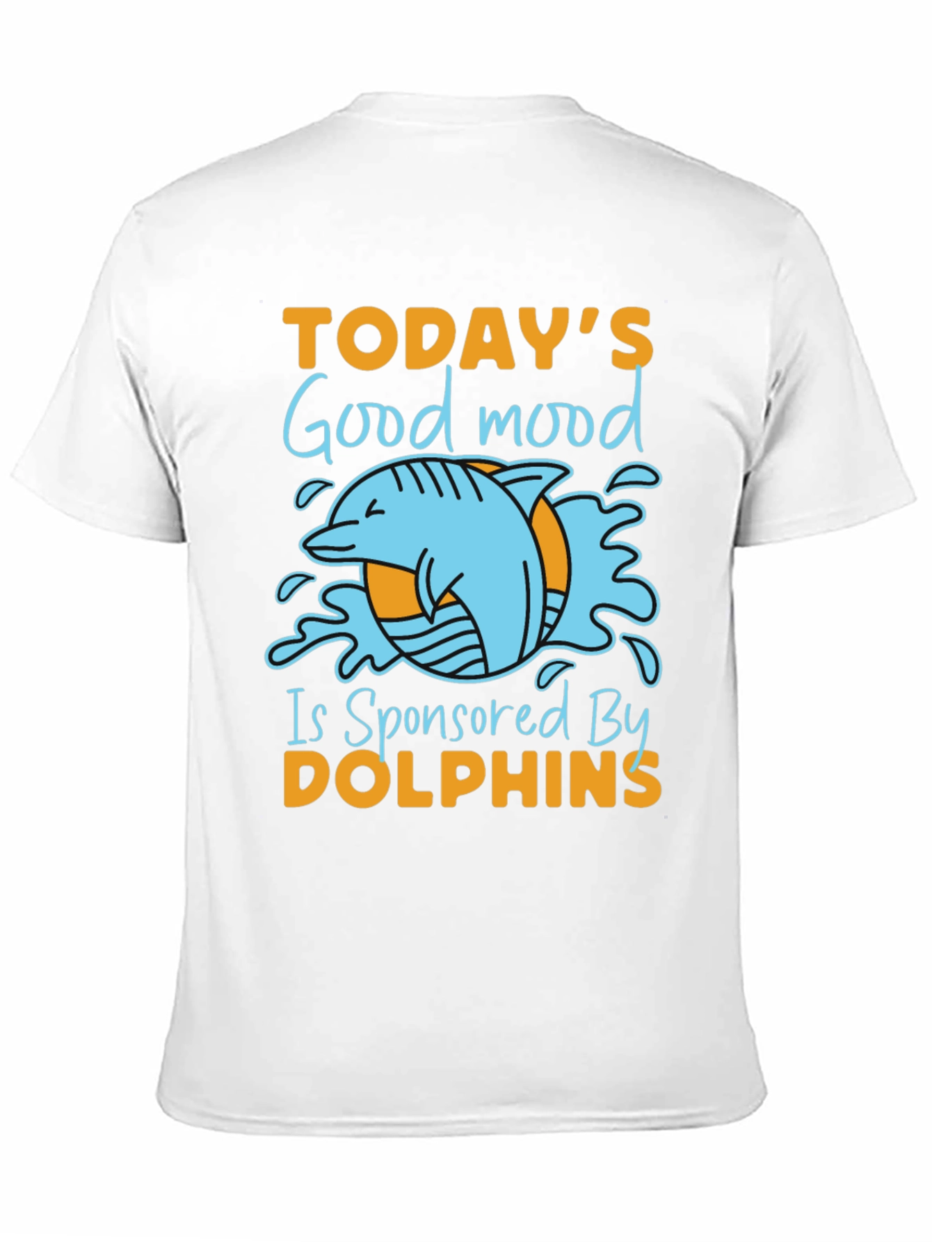 Black Dolphin Good Mood Graphic Tee - Unisex view 11