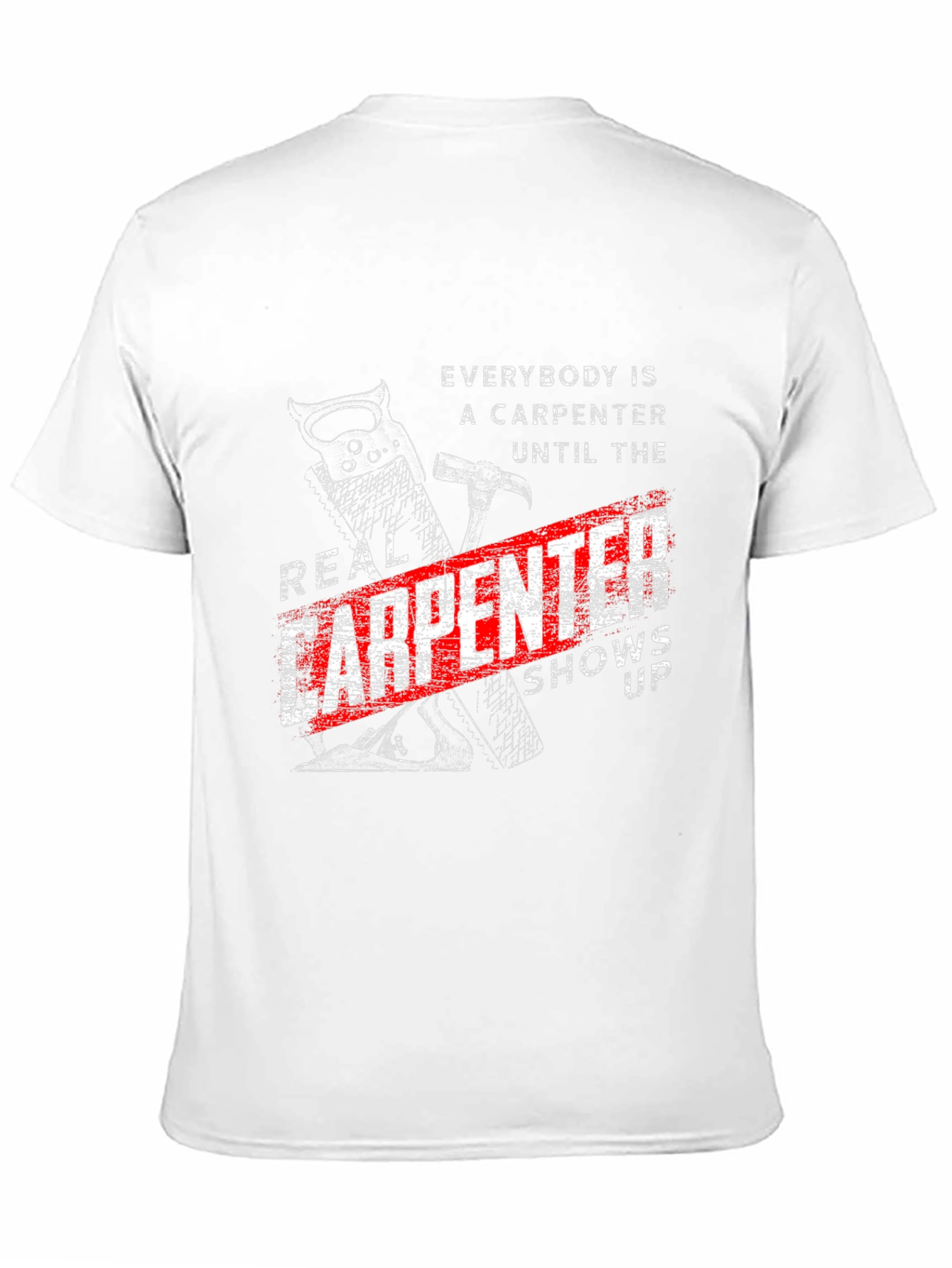 Black Real Carpenter T-Shirt - Funny Carpenter Gift view 11