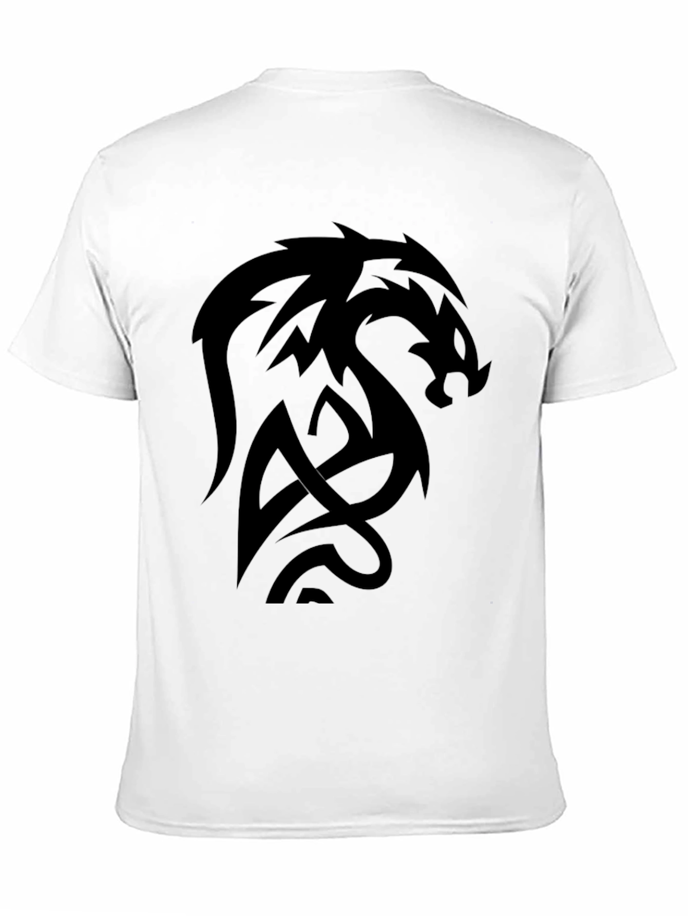 Black Dragon Graphic Black T-Shirt - Men's Stylish Tee view 11