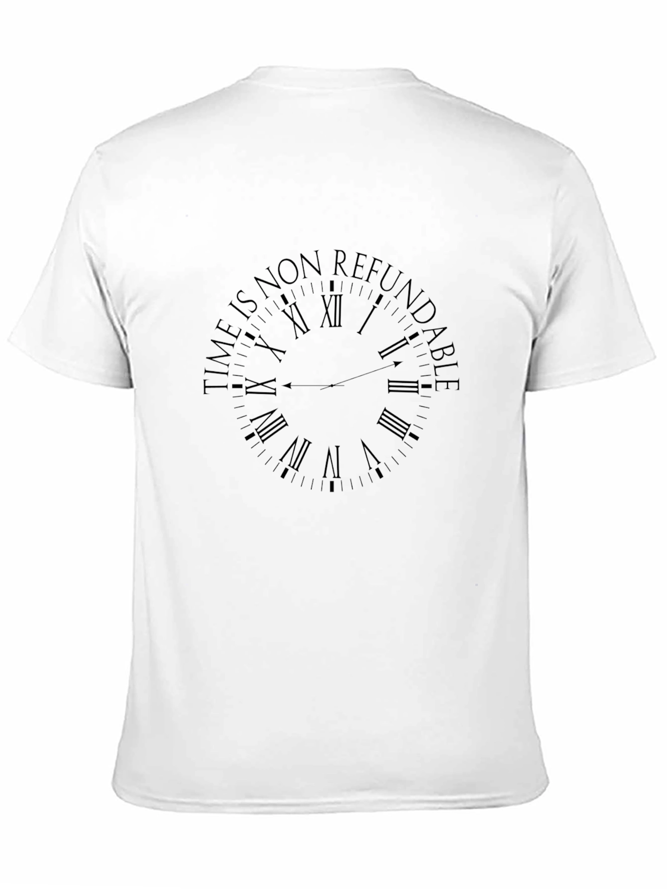 Black Time is Non Refundable Graphic Tee - Black view 11