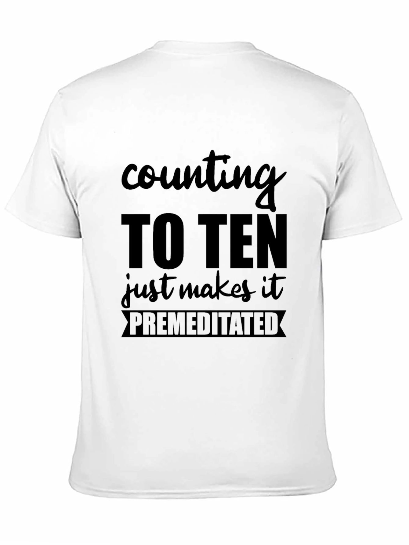 Black Counting To Ten Premeditated T-Shirt view 11