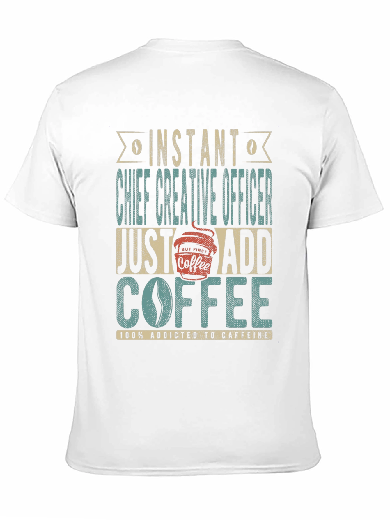 Black Instant Chief Creative Officer Coffee T-Shirt view 11