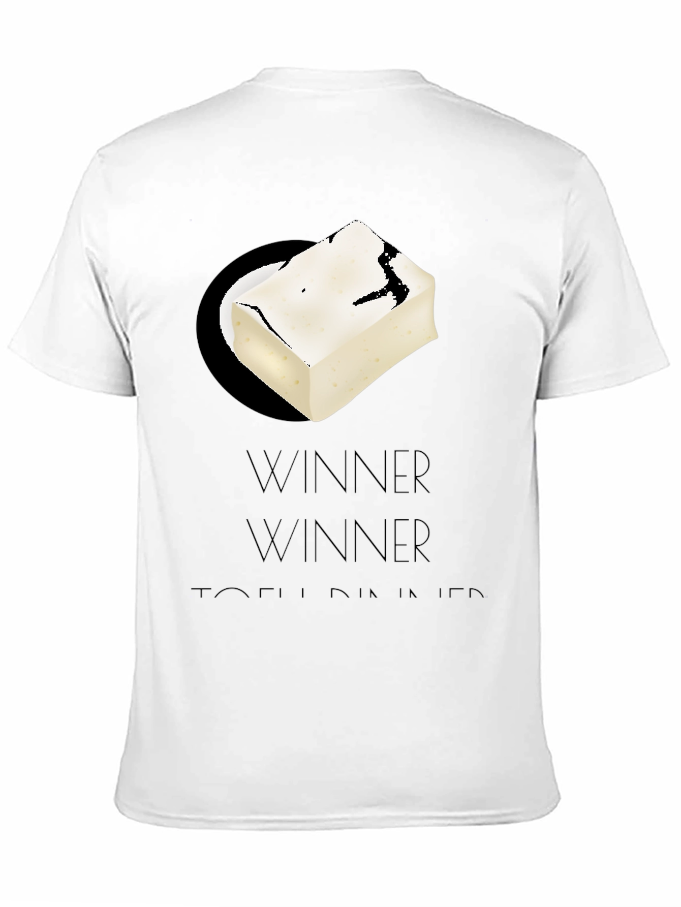 Black Winner Tofu Dinner Graphic Tee view 11