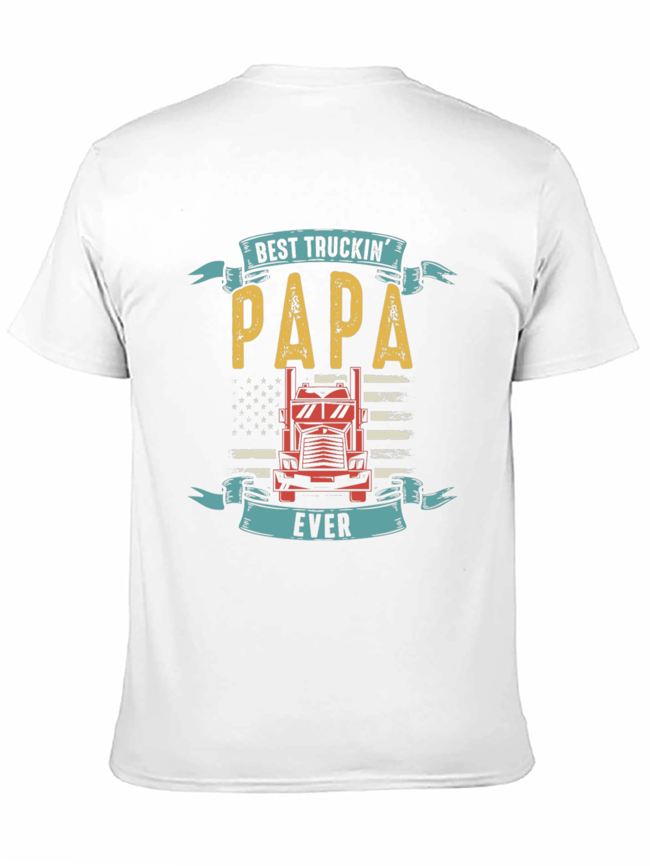 Black Best Truckin' Papa Ever T-Shirt view 11