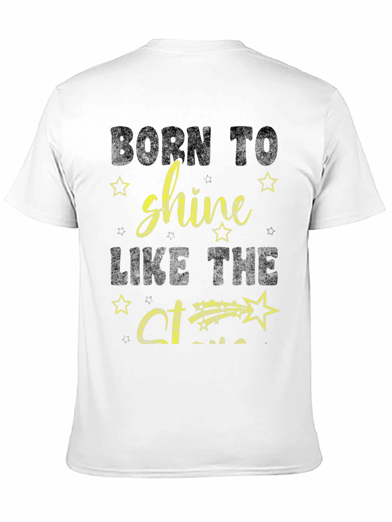 Black Born To Shine T-Shirt view 11