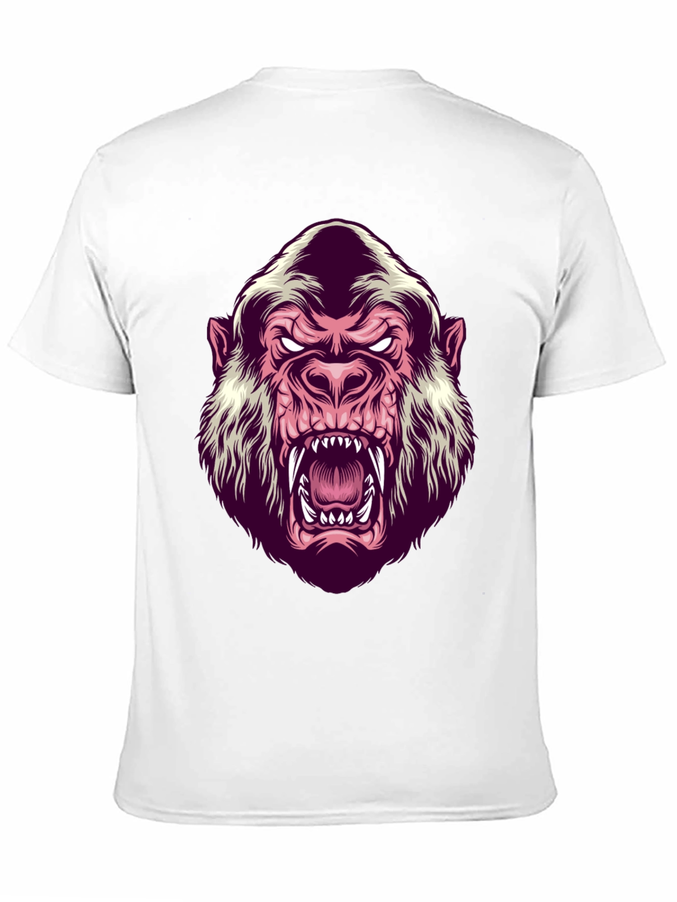 Black Men's Black Gorilla Graphic T-Shirt view 11