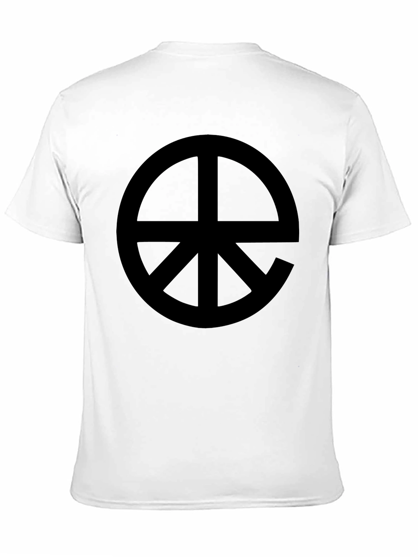 Black Symbolic Graphic Tee - Black Cotton Blend view 11