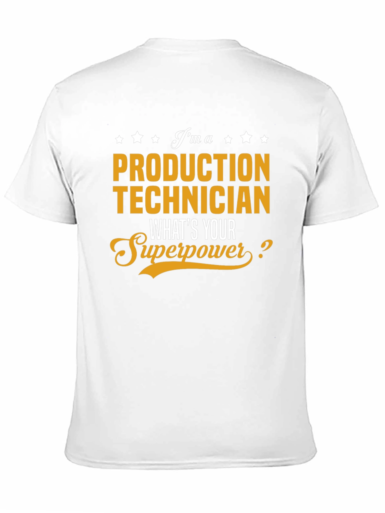 Black Production Technician Superpower T-Shirt view 11