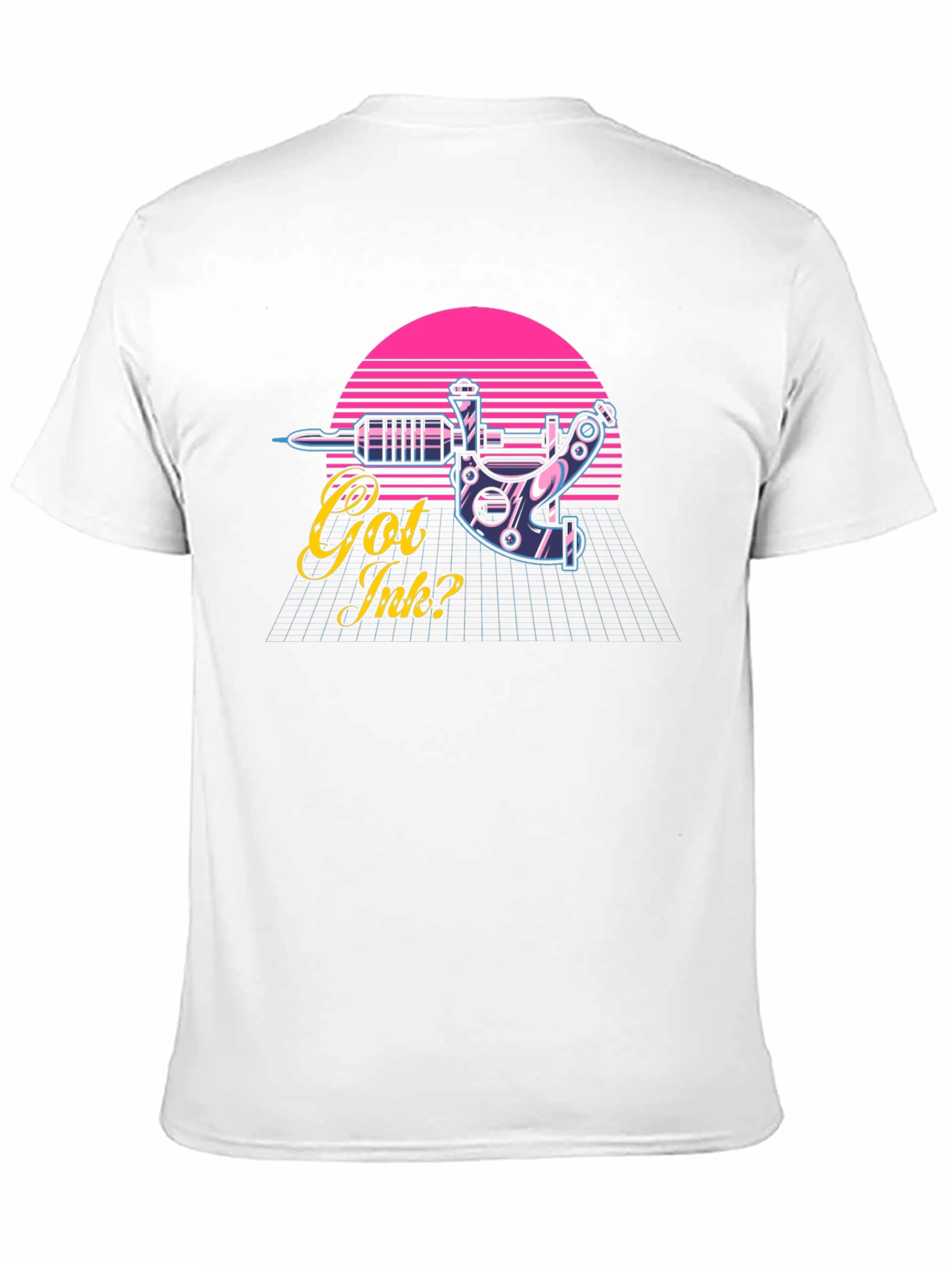 Black Got Ink? Tattoo Machine T-Shirt - Retro Style view 11