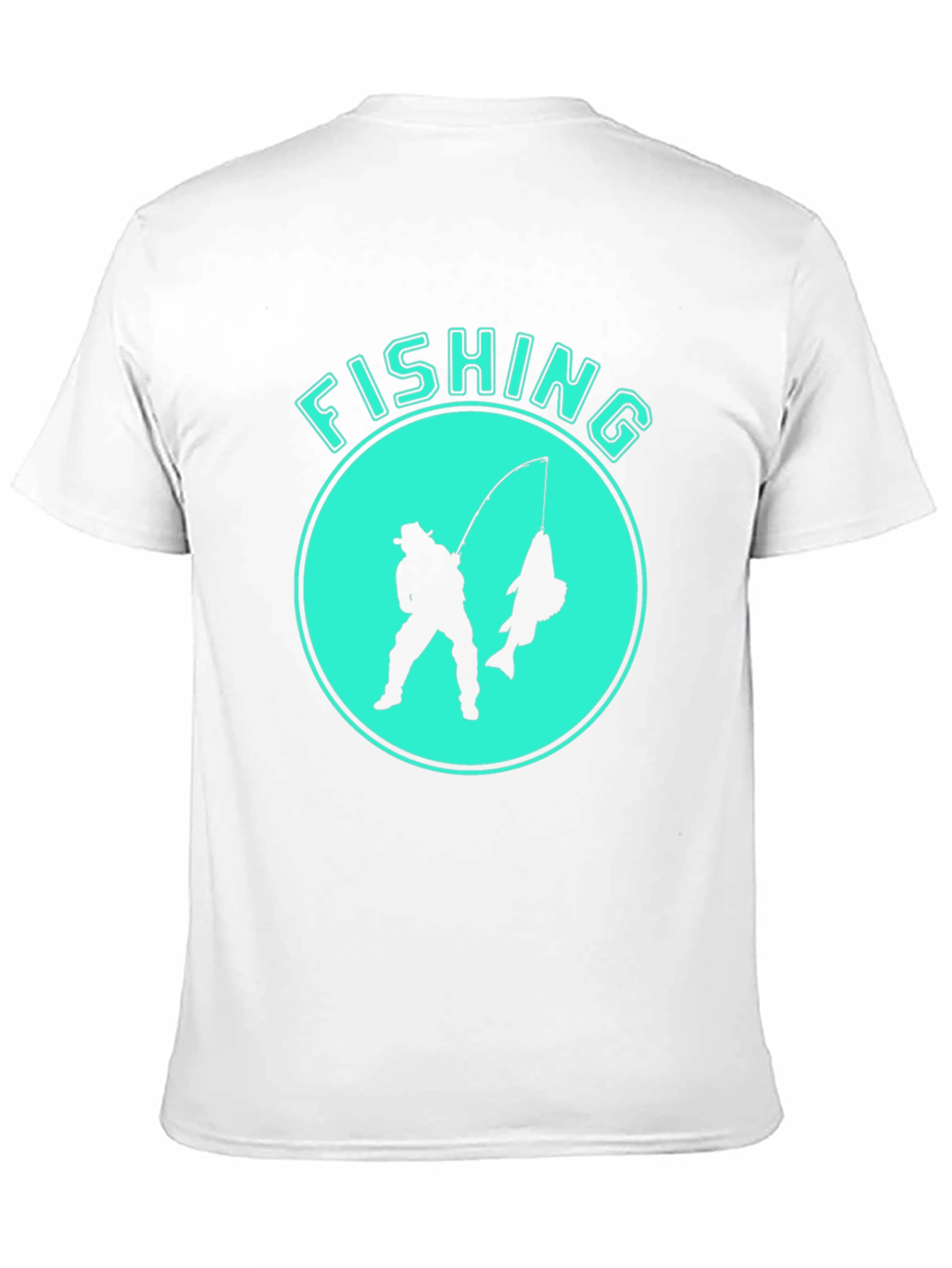 Black Fishing Graphic Tee - Black Cotton Blend view 11