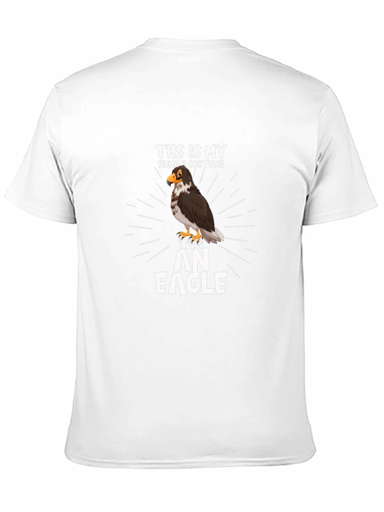 Black Human Costume Eagle T-Shirt view 11