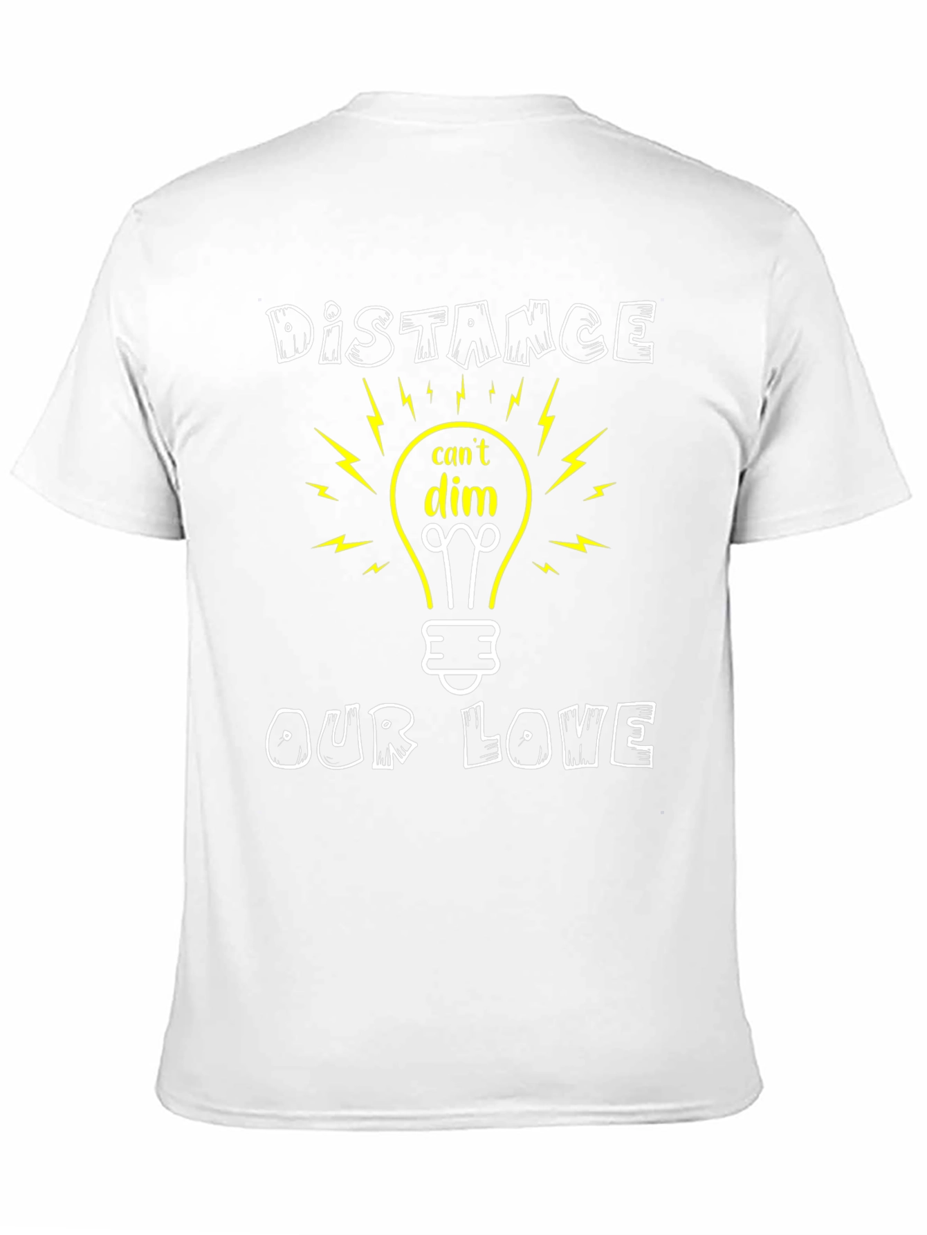 Black Distance Can't Dim Our Love Graphic Tee view 11