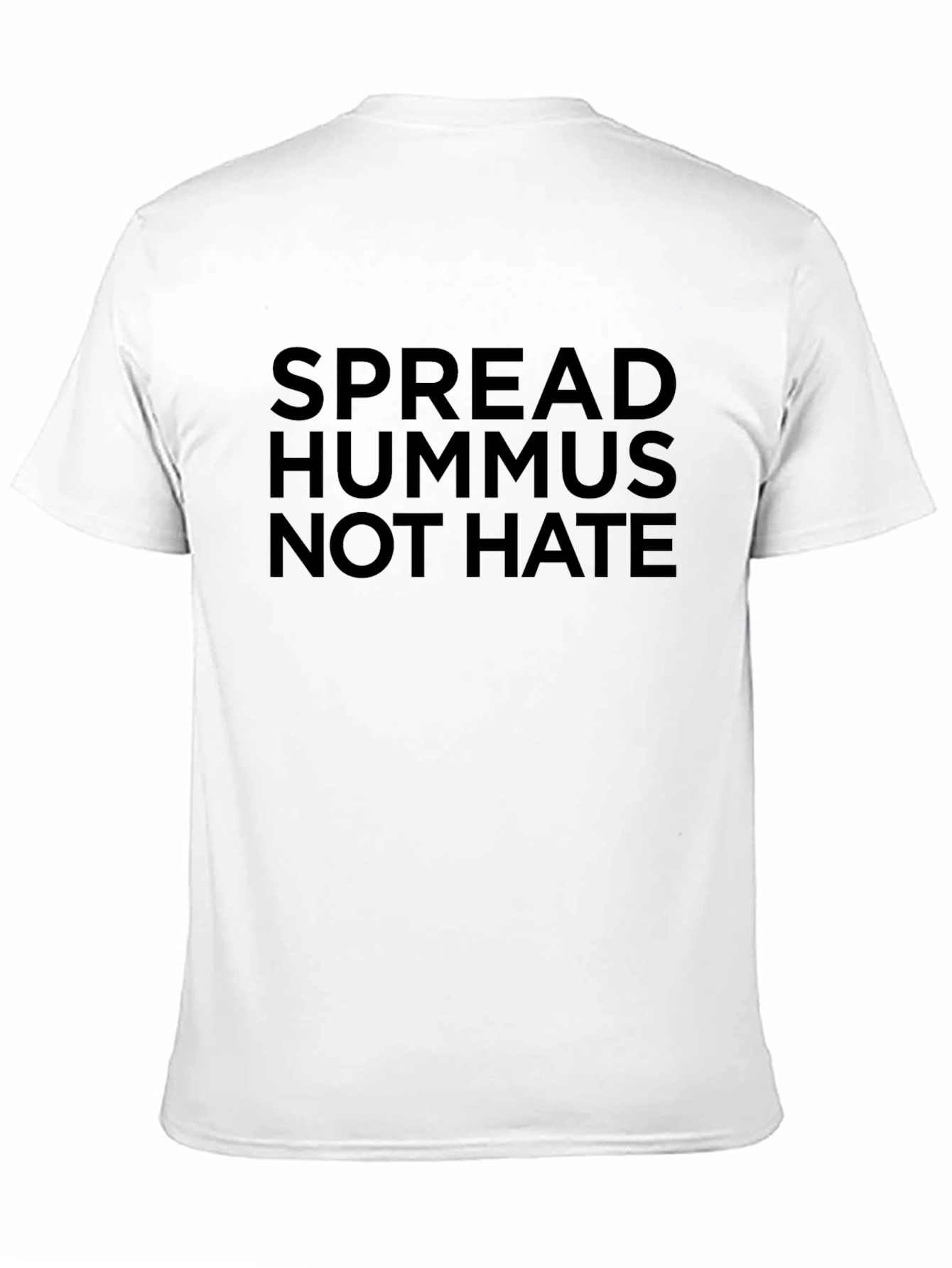 Black Spread Hummus Not Hate Black Graphic Tee view 11