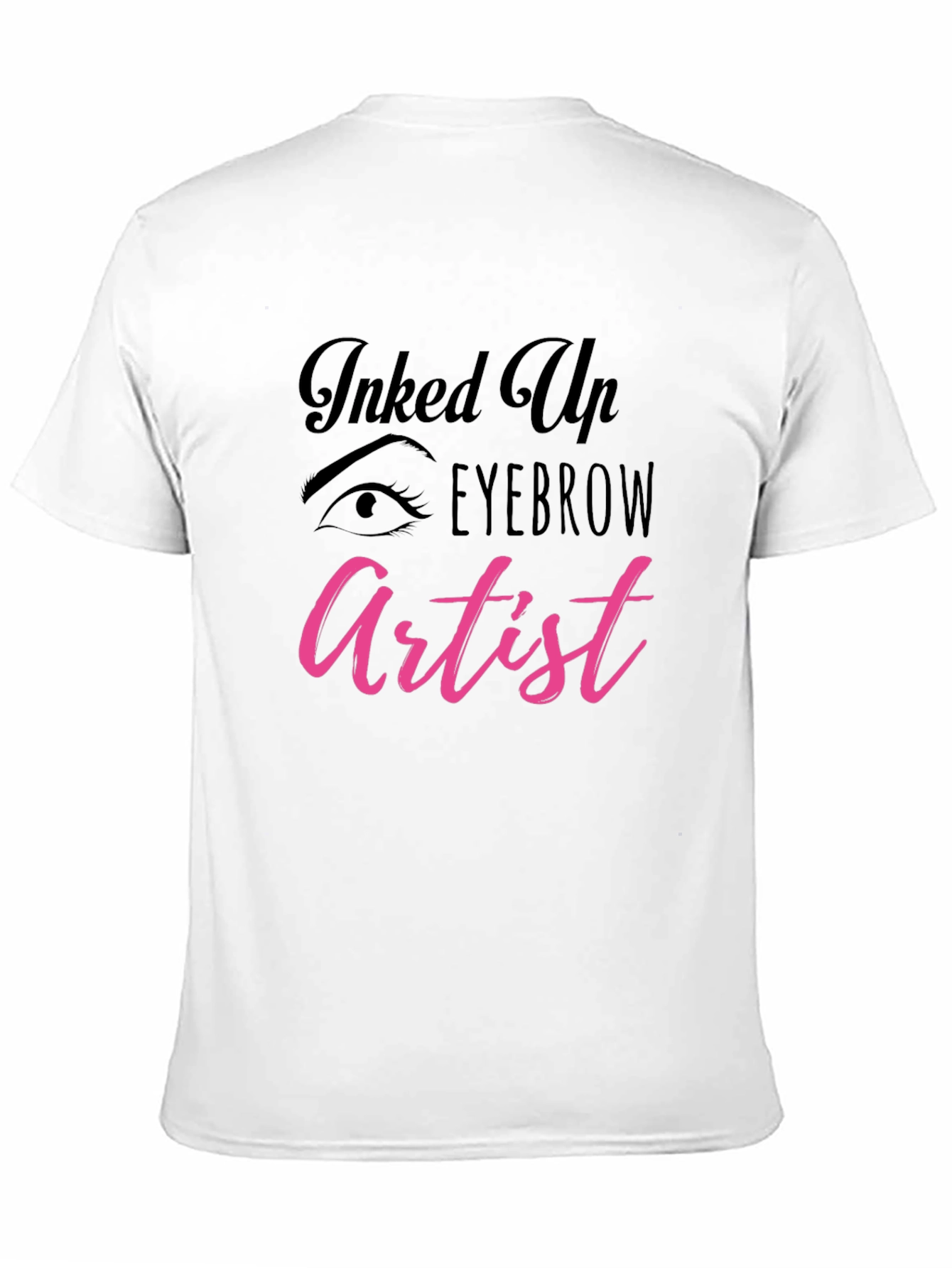 Black Inked Up Eyebrow Artist T-Shirt view 11
