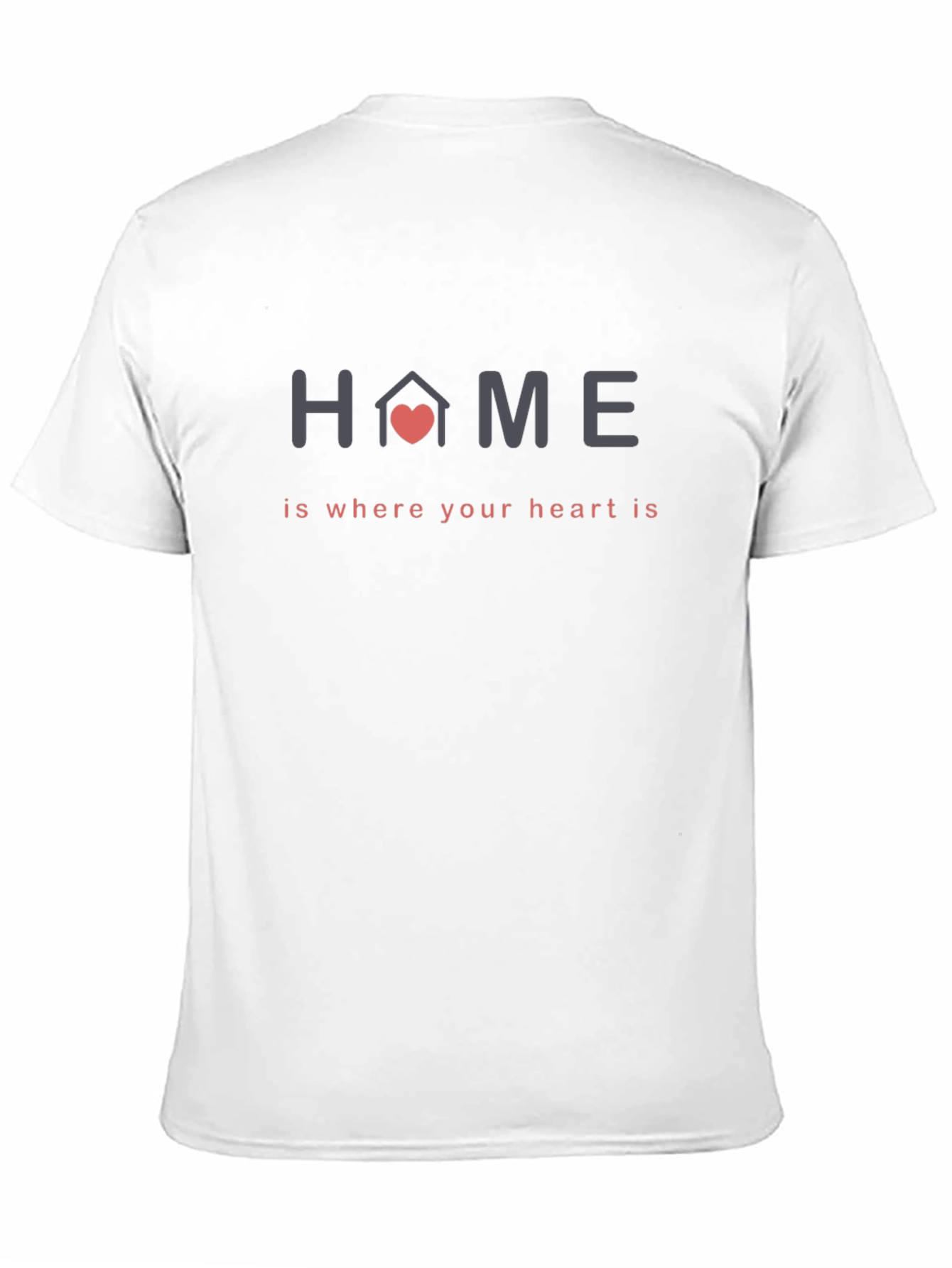 Black Home Is Where The Heart Is T-Shirt view 11