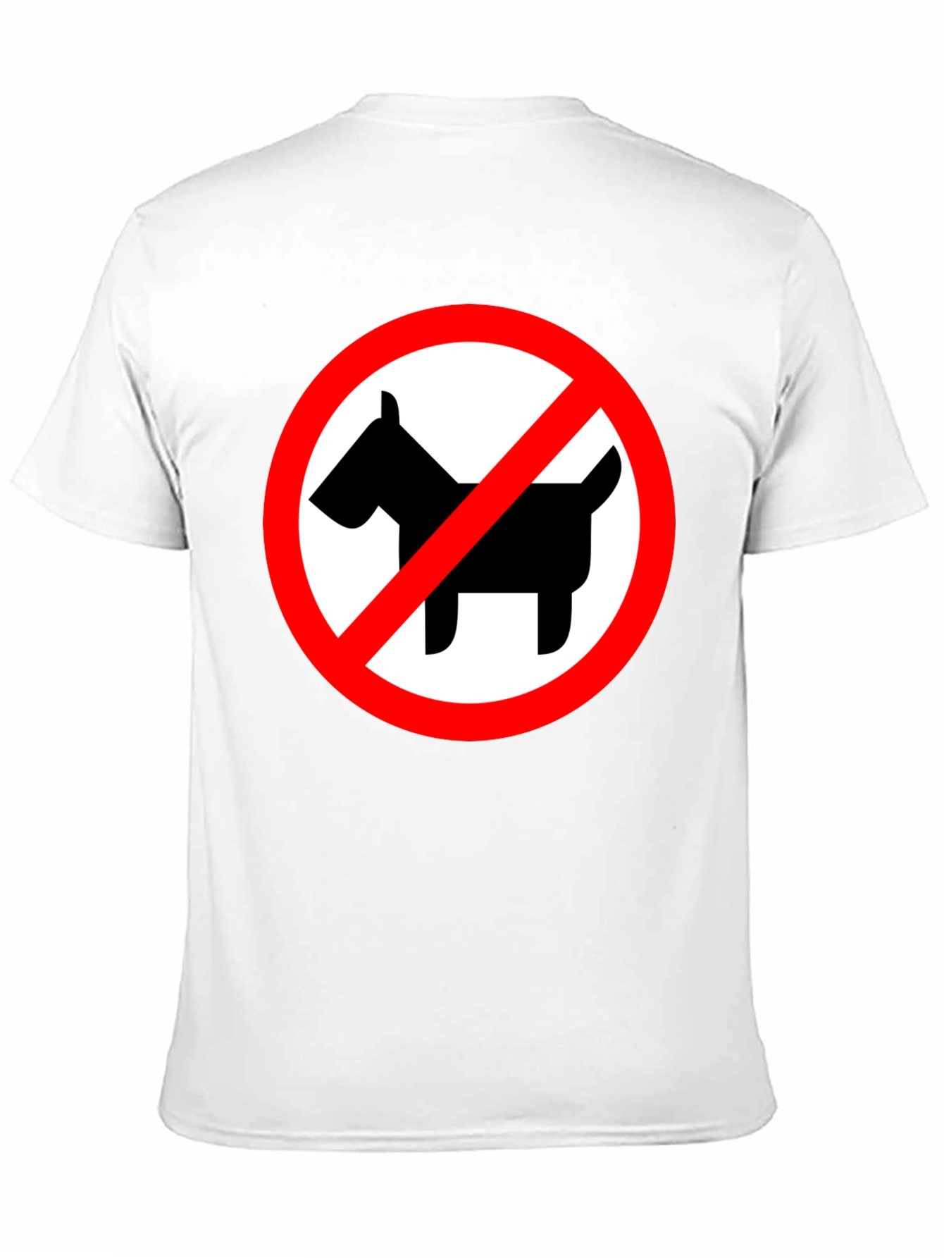 Black No Dogs Allowed Black Crew Neck T-Shirt view 11